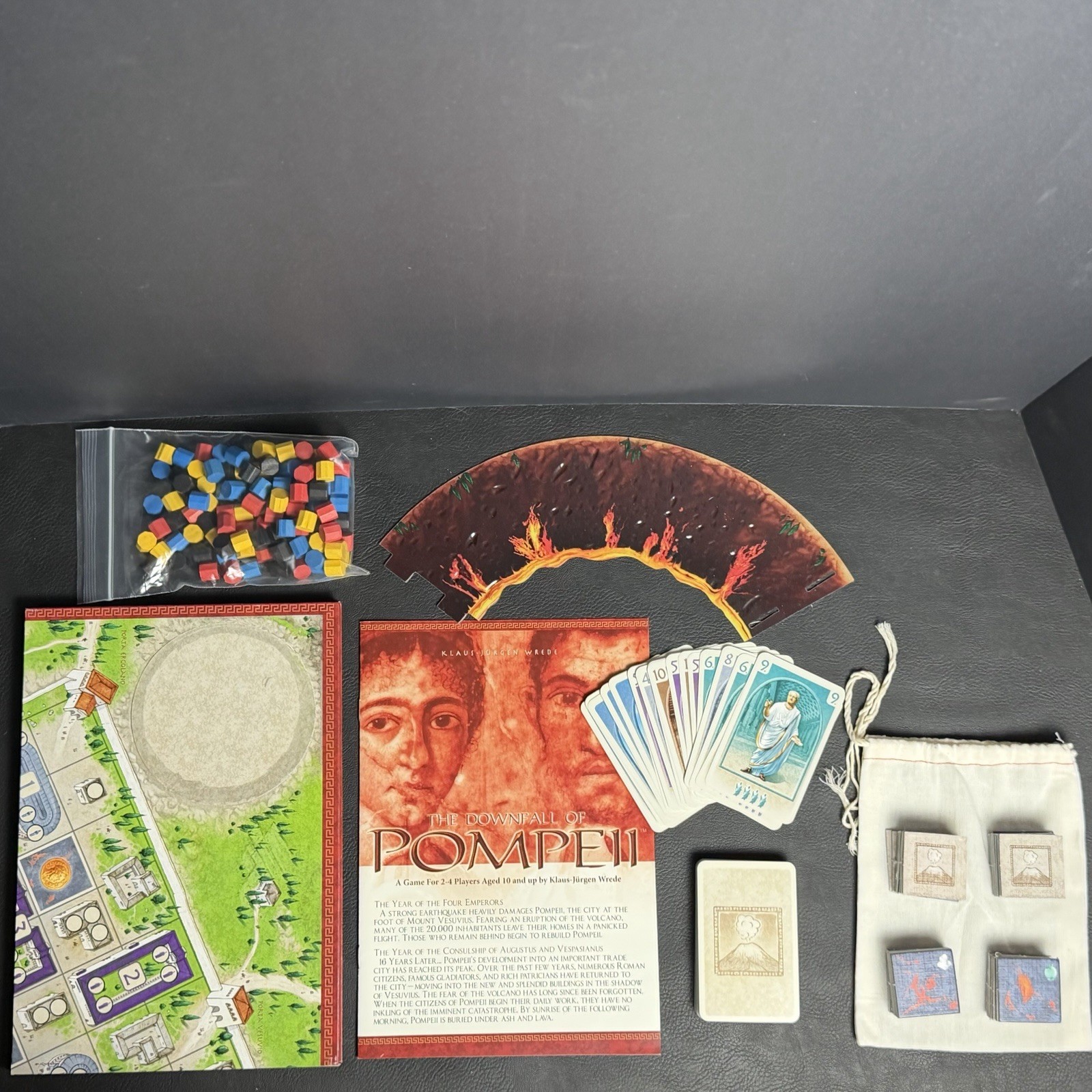 The Downfall of Pompeii Board Game by Mayfair Games