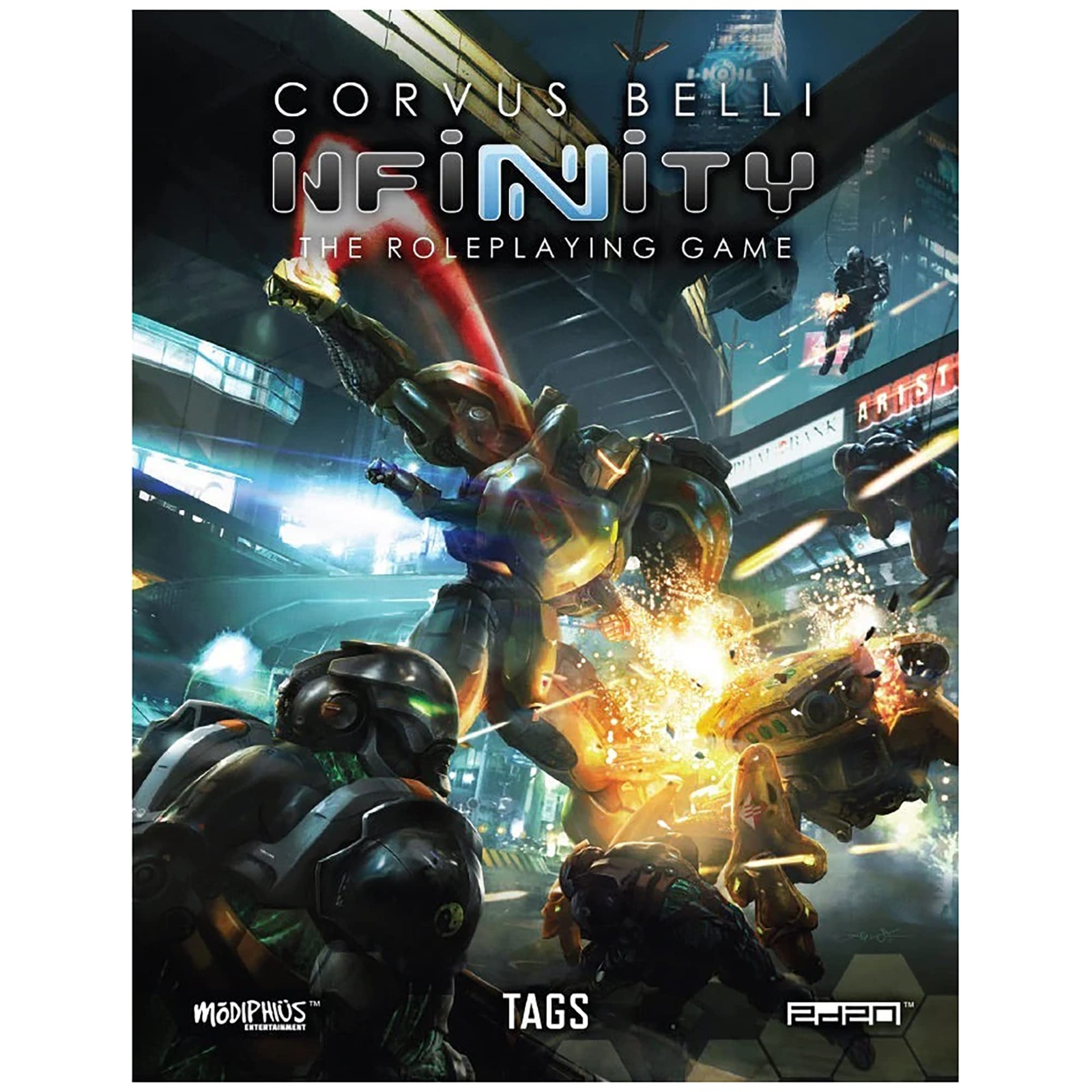 Infinity: Tags (Tactical Armoured Gears) – Paperback Book, RPG