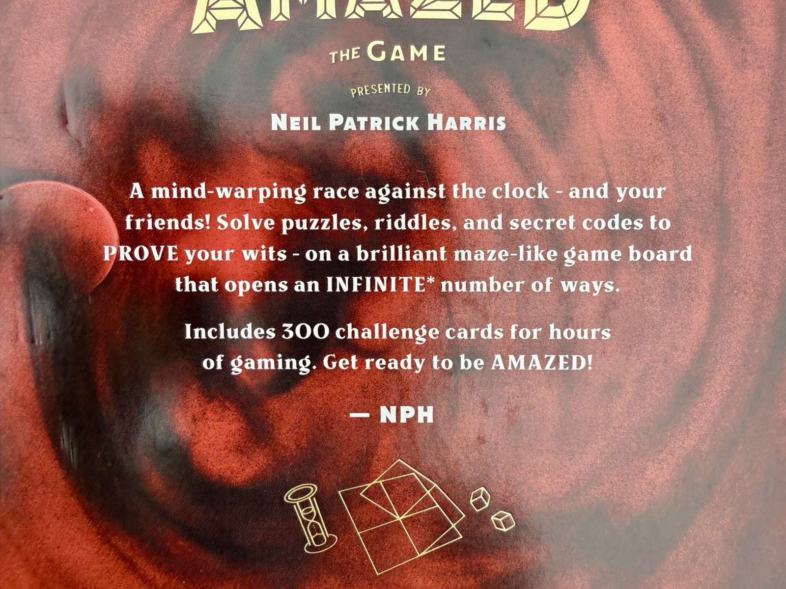 AMAZED Board Game Neil Patrick Harris Theory11 – Complete Puzzles & Riddles