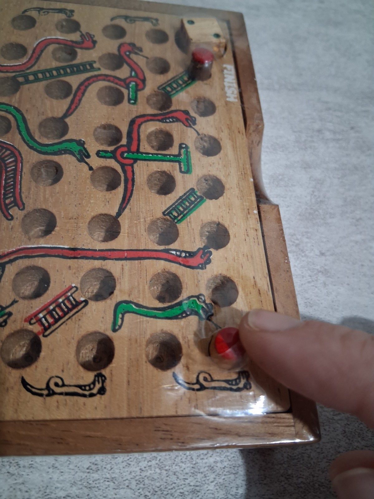 Real Wood – Snakes and Ladders Classic Board Game (NEW)
