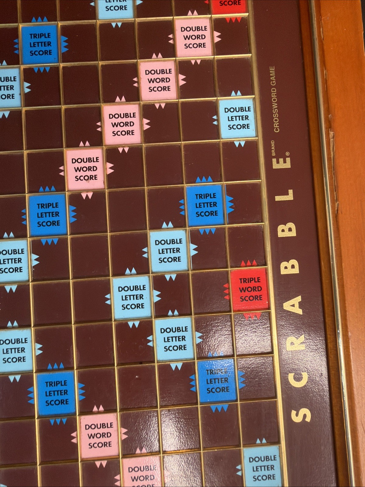 Vintage Franklin Mint Edition Scrabble 1990 Wood TURNTABLE BOARD ONLY
