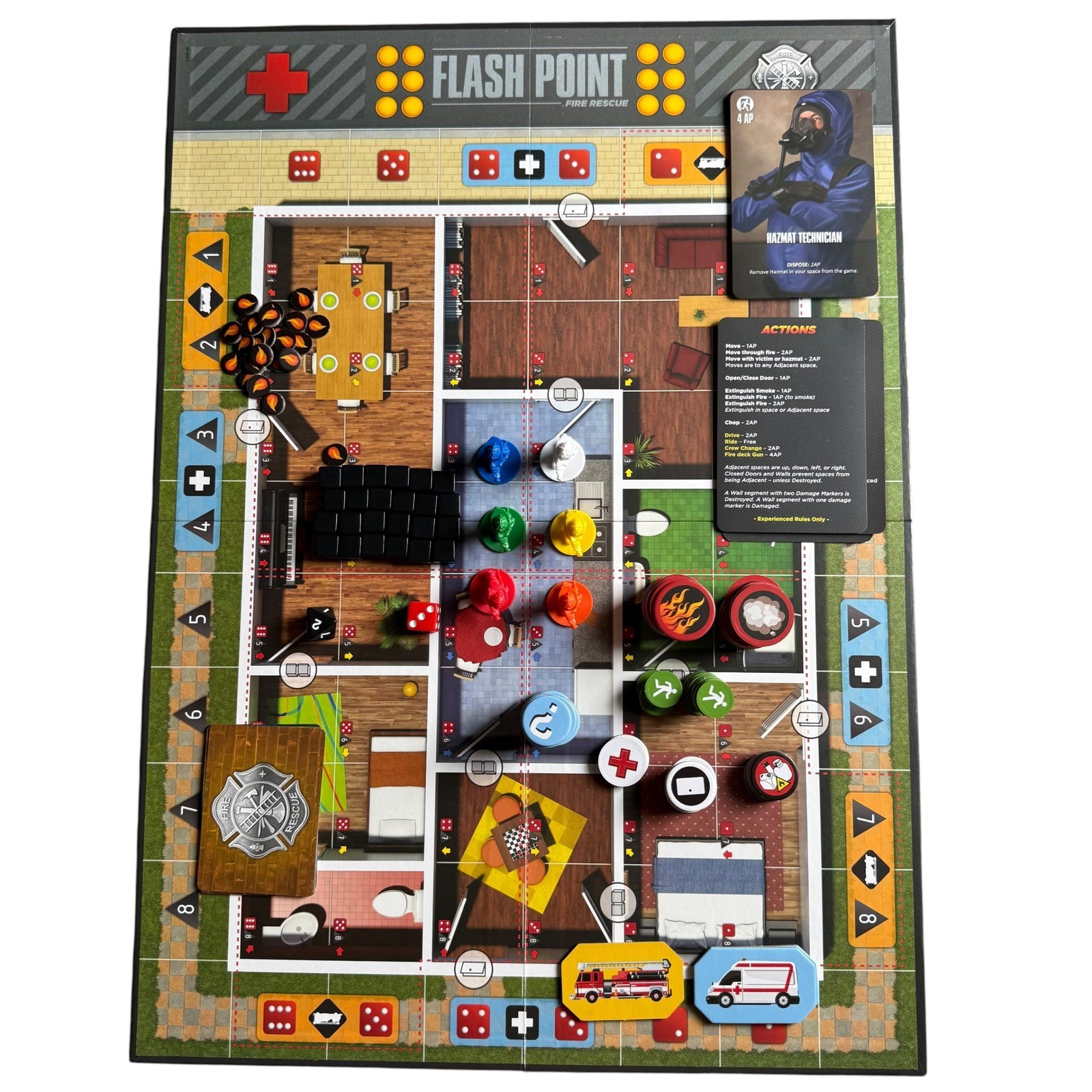 Indie Boards Cards Flash Point Fire Rescue Cooperative Strategy Board Game Comp