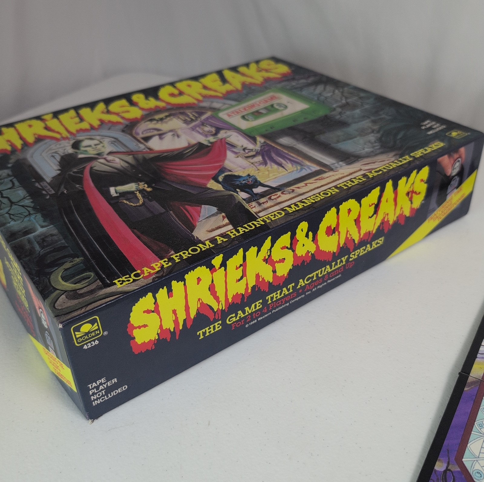 Vintage Shrieks & Creaks 1988 A Talking Horror Golden Board Game RARE Complete