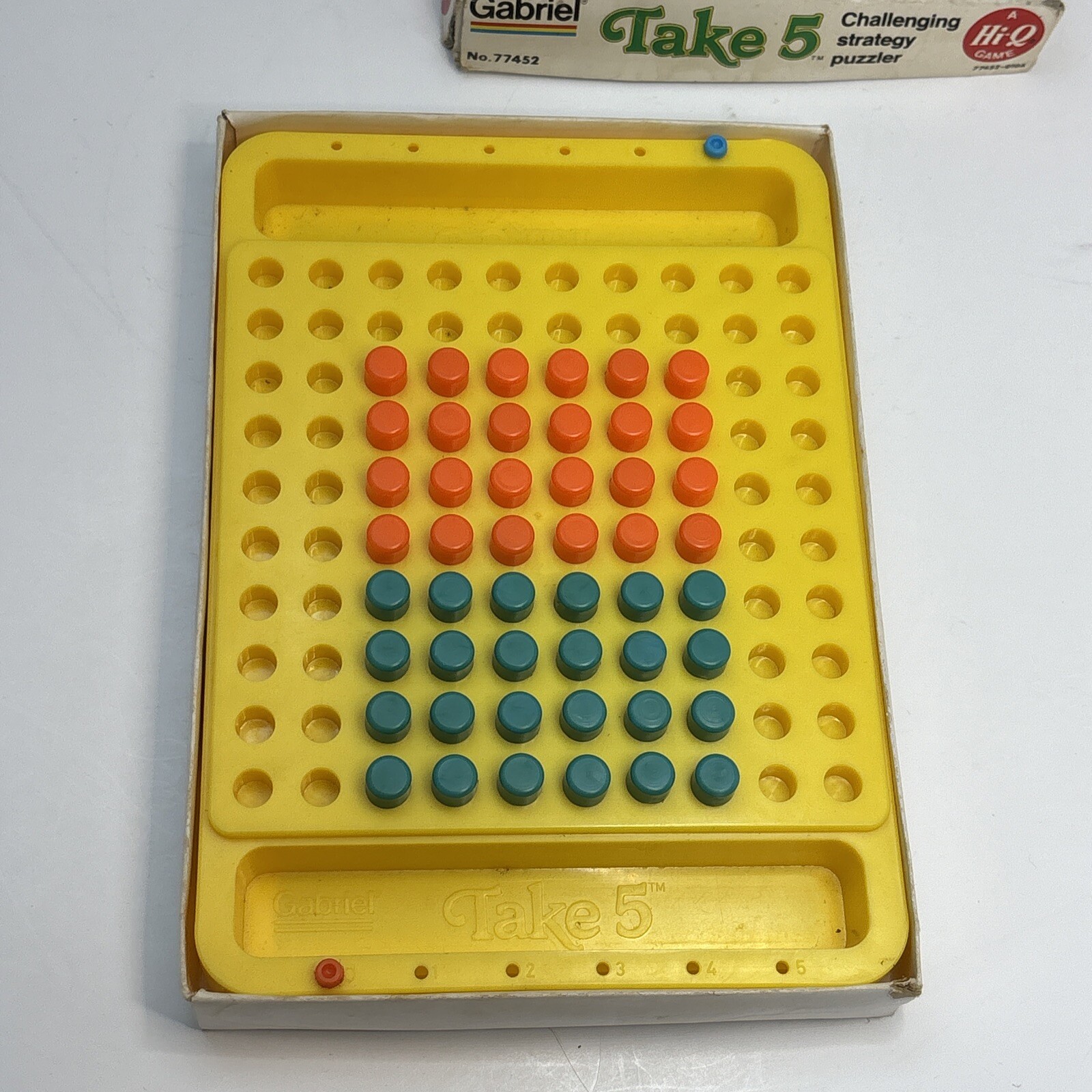 Gabriel Hi-Q Solitaire Game And Take 5 Game Travel Strategy Puzzle Vintage