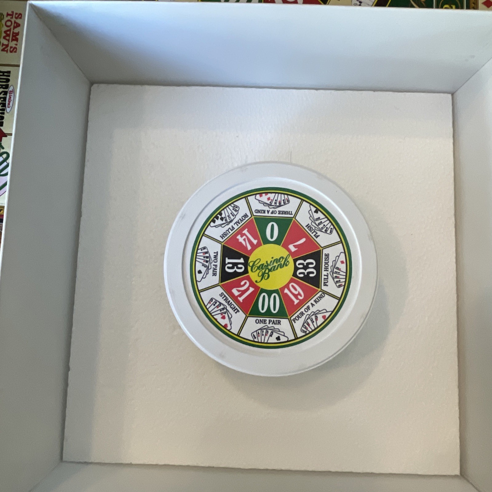Casino Royale Board Game-combines Elements of Craps Roulette Poker-Complete Set