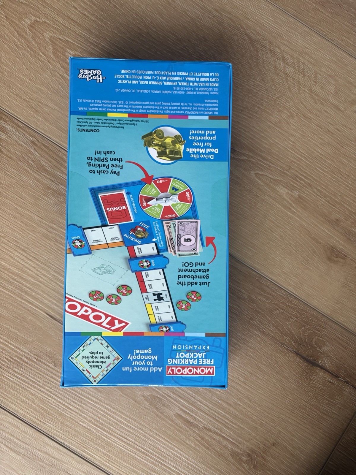 New/Sealed! Hasbro Parker Brothers Monopoly Free Parking Jackpot Expansion Game