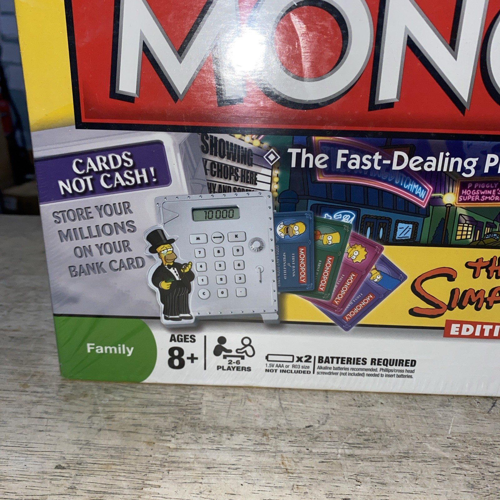 Monopoly The Simpsons Edition Board Game Electronic Cash 2009,