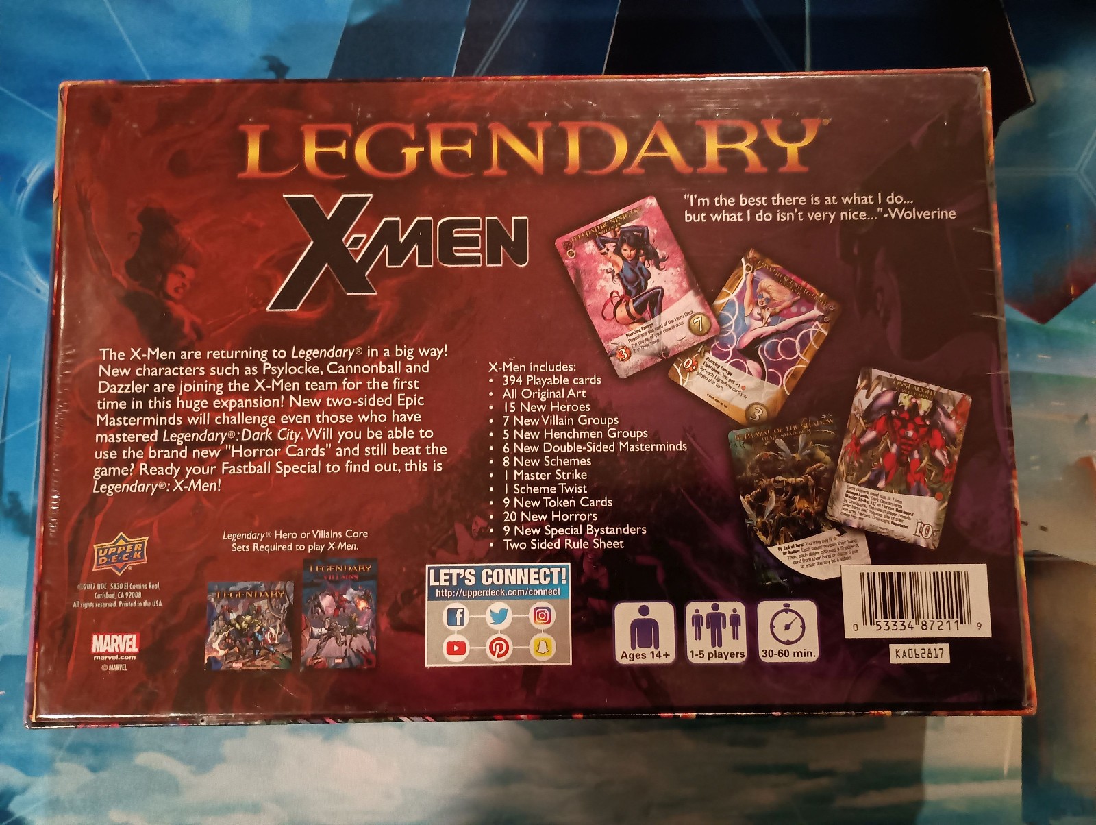 Upper Deck – Marvel Legendary X-Men expansion – sealed box