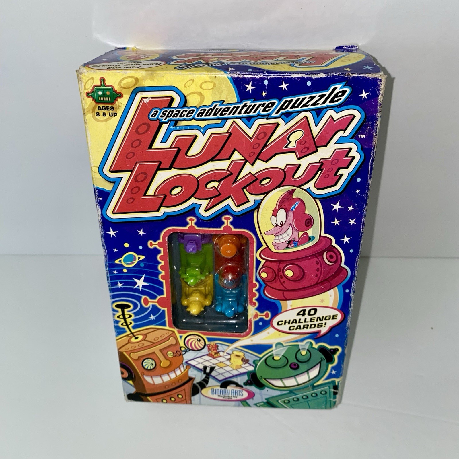 Lunar Lockout Game OPEN DAMAGED BOX Unused Sealed Cards 2000 Binary Arts Space