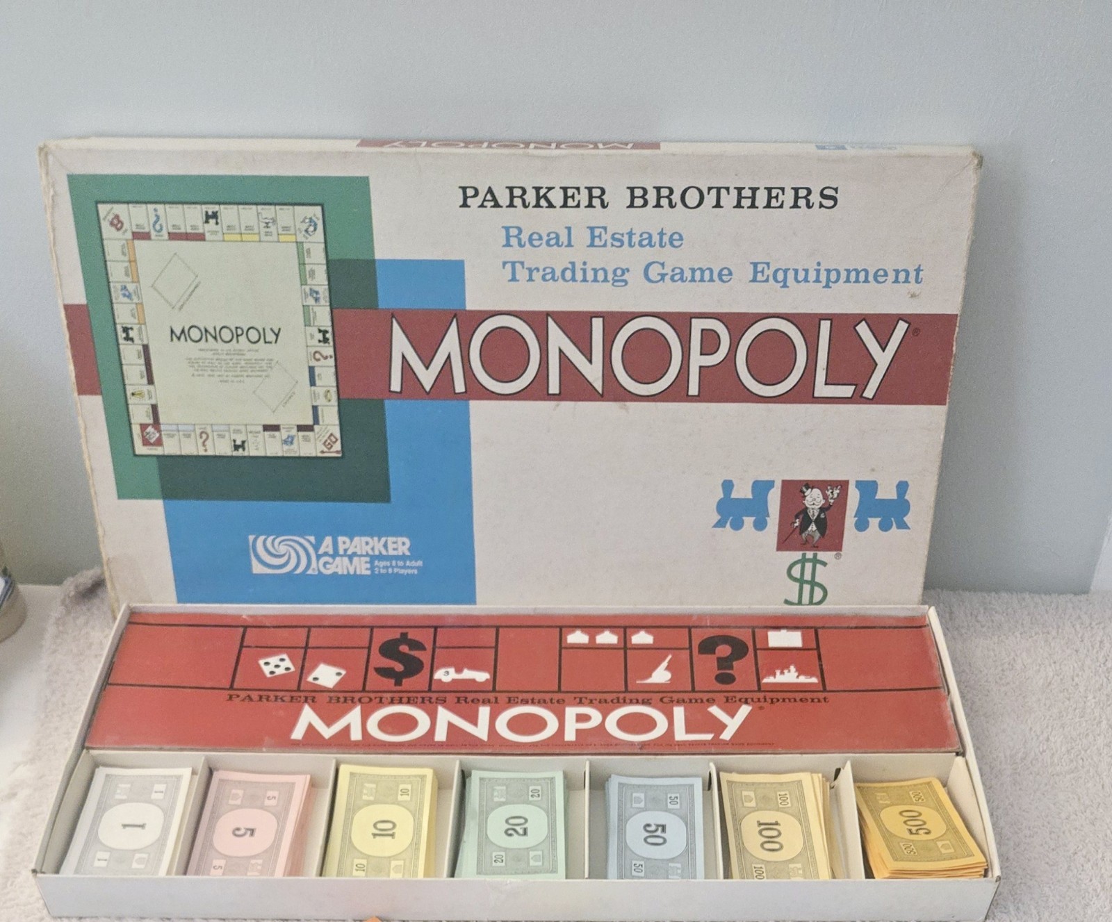VTG 1973 Monopoly Parker Brothers Edition (missing pieces) READ DESCRIPTION