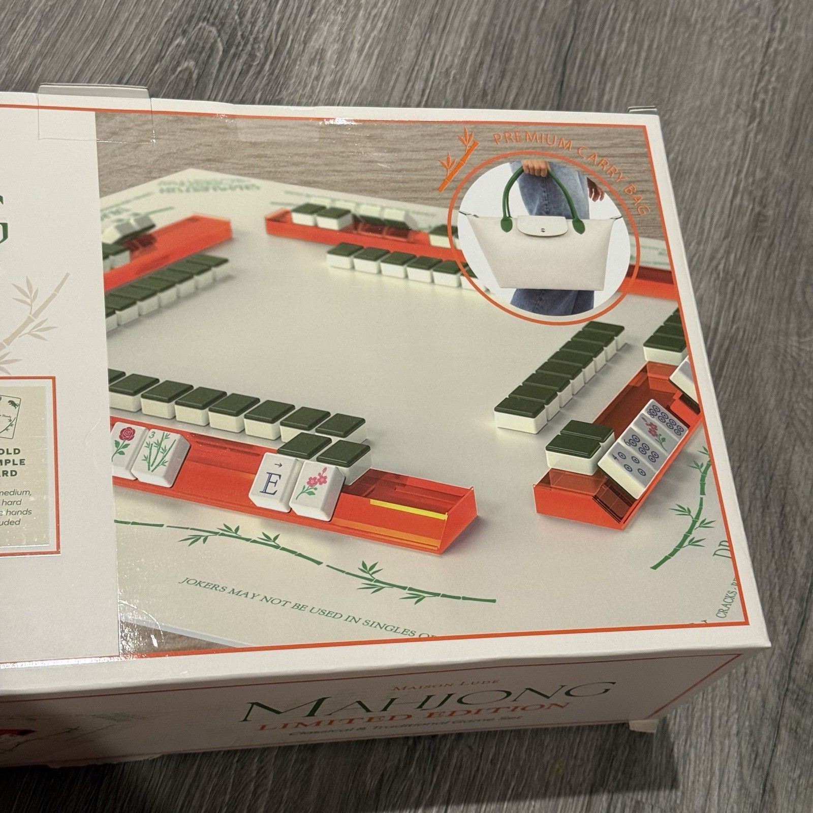 Maison Lude Mahjong Limited Edition 160 Tile Set With Mat & Accessories New Box