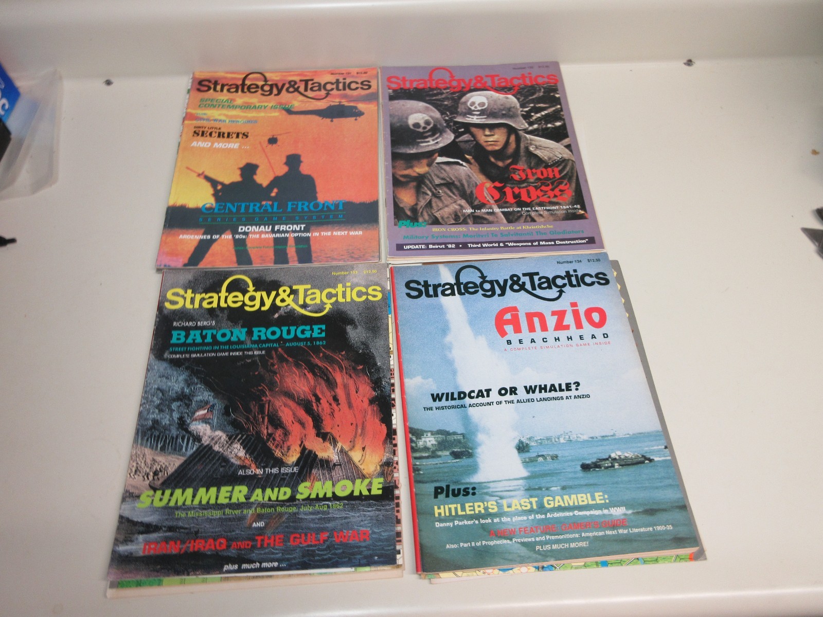 LOT 4 Strategy & Tactics/Decision Magazine War games # 131 132 133 134 UNPUNCHED