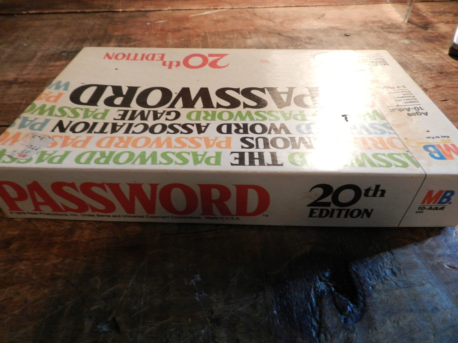 PASSWORD 20th EDITION MB GAME