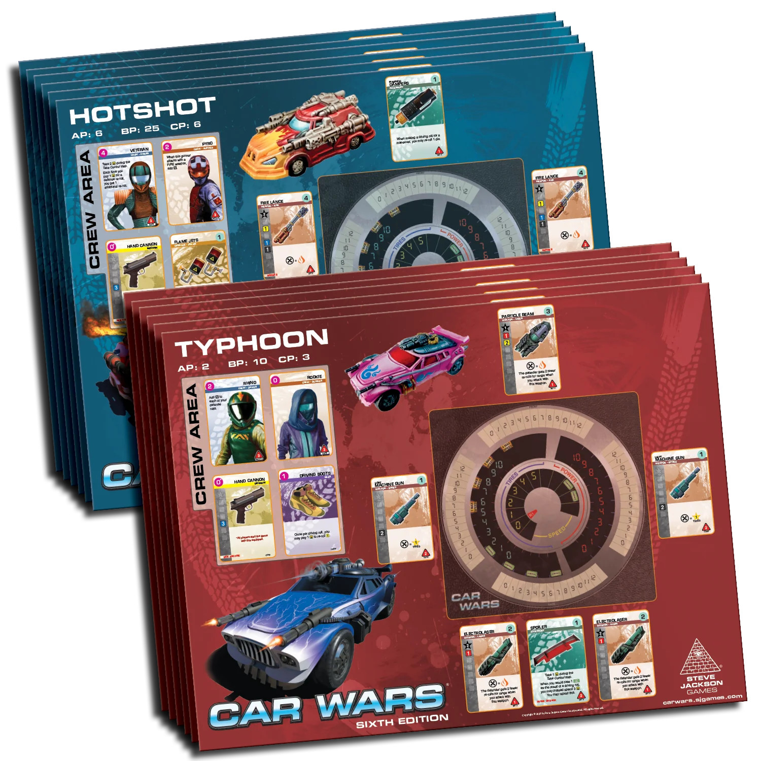 Car Wars – Two Player Starter Set: Blue / Green – Board Game