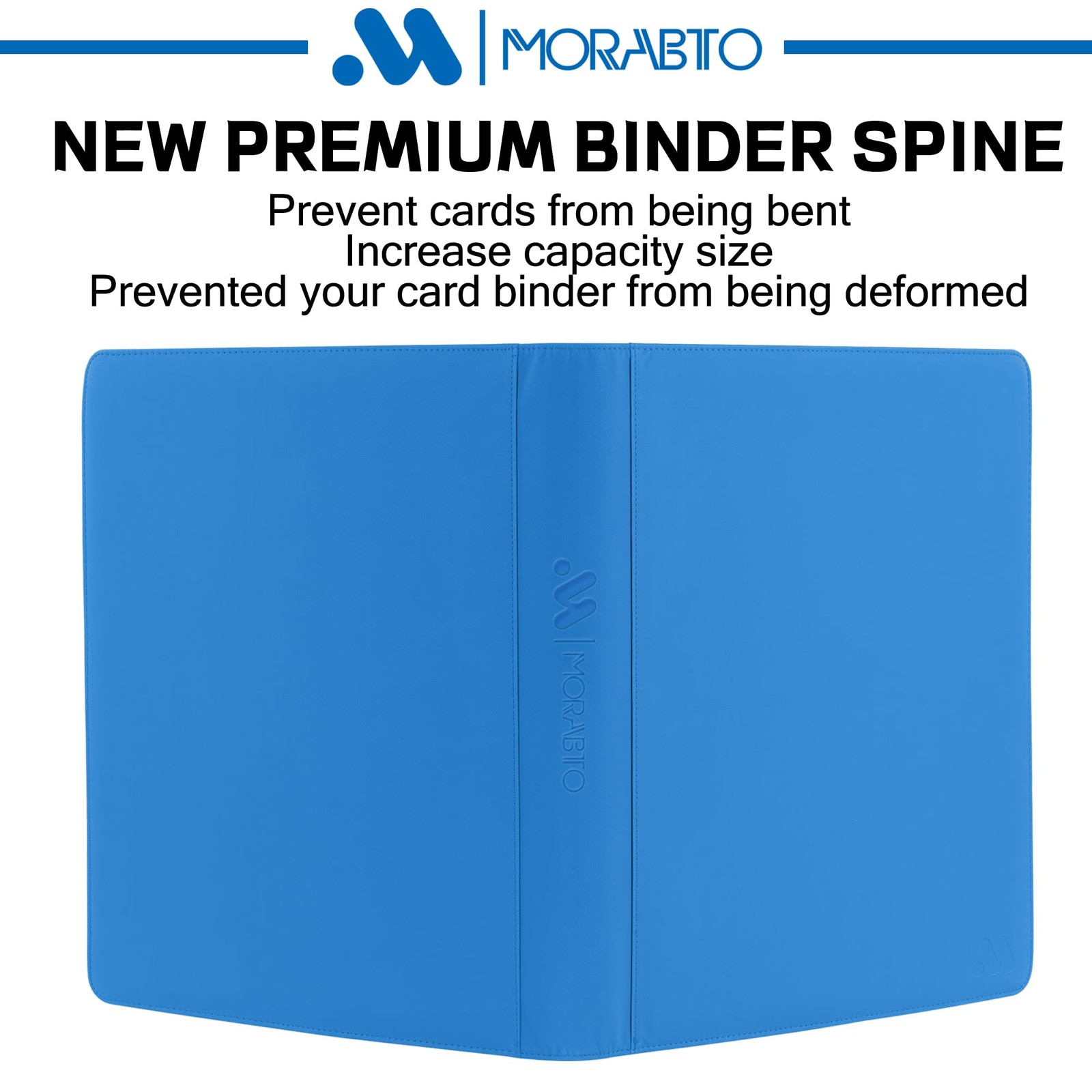 Toploader Binder, Holds 640 Top Loaders,16 16 Pocket 640, Light Blue