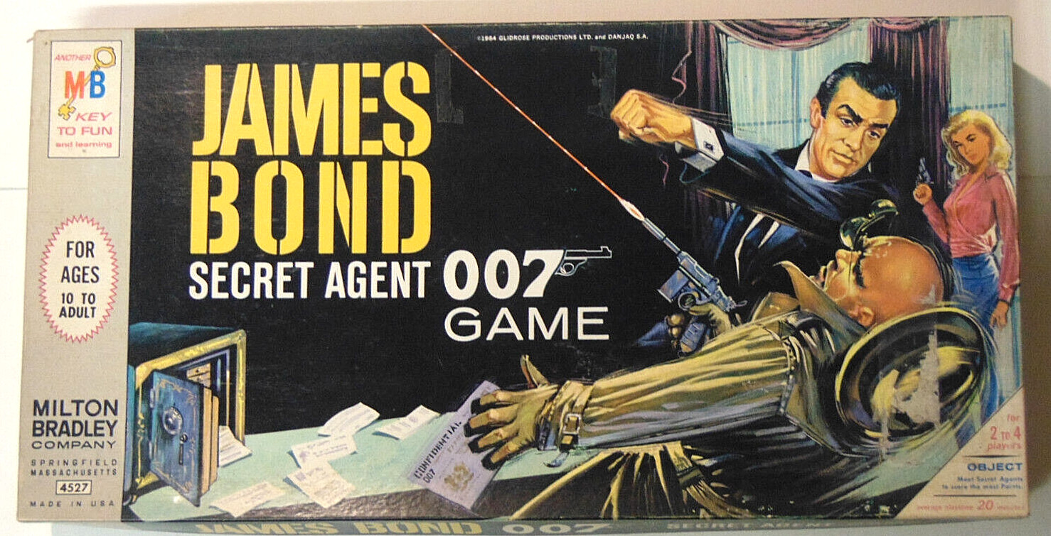 James Bond Secret Agent 007 Board Game Sean Connery 1964 Milton-Bradley
