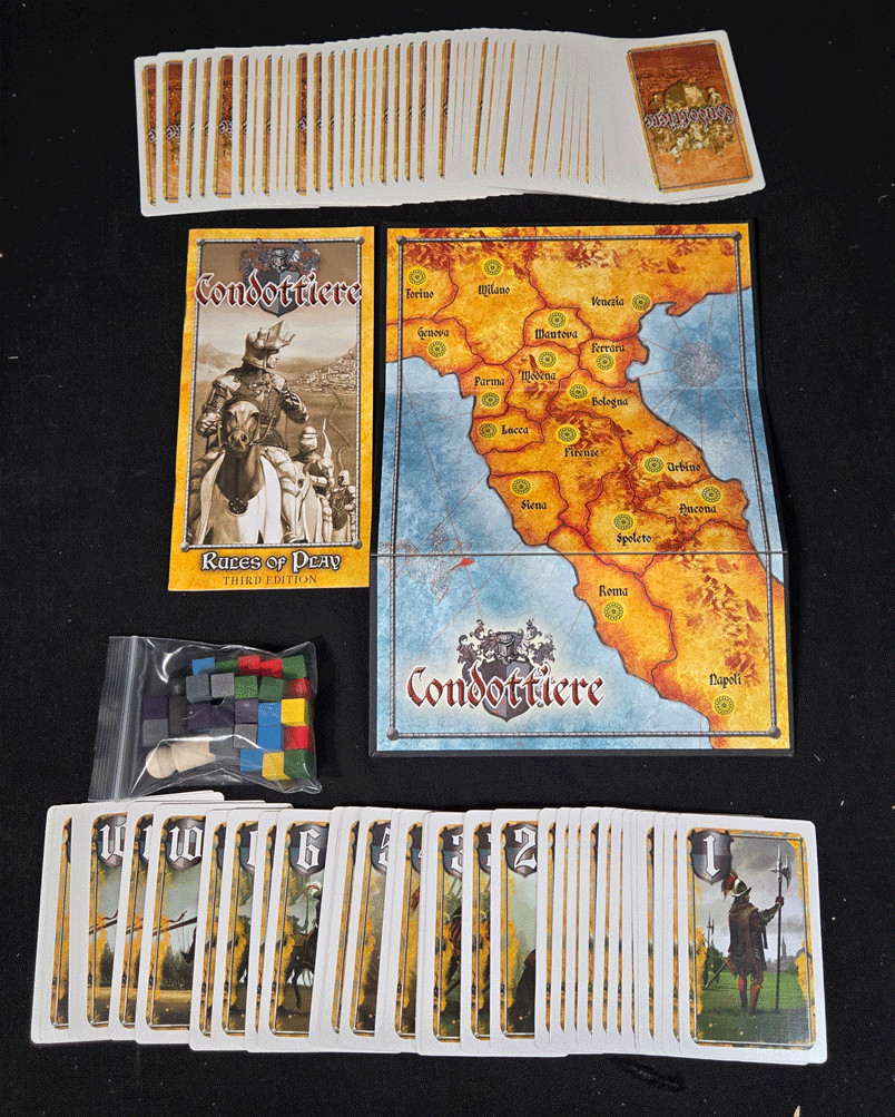 Fantasy Flight Games Condottiere Third Edition Strategy Board Game Complete