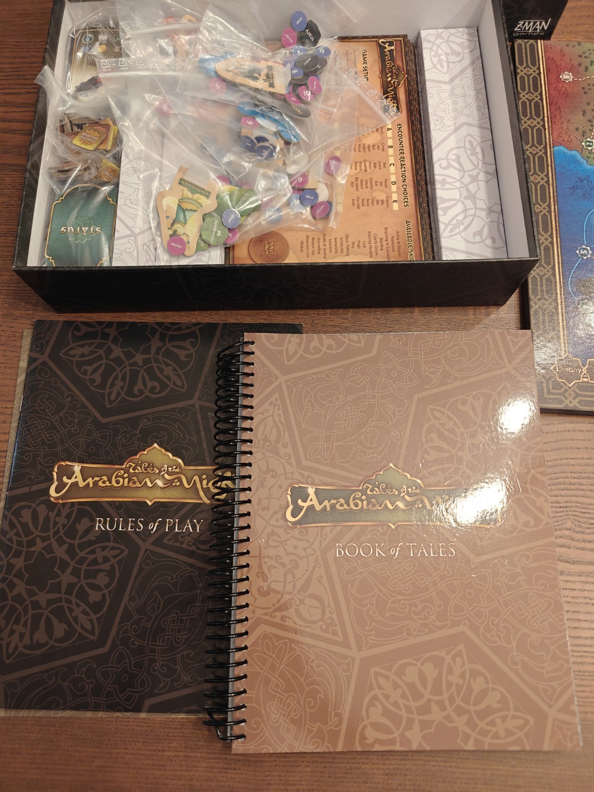 Tales of the Arabian Nights Board Game Z-Man Games Complete Eric Goldberg