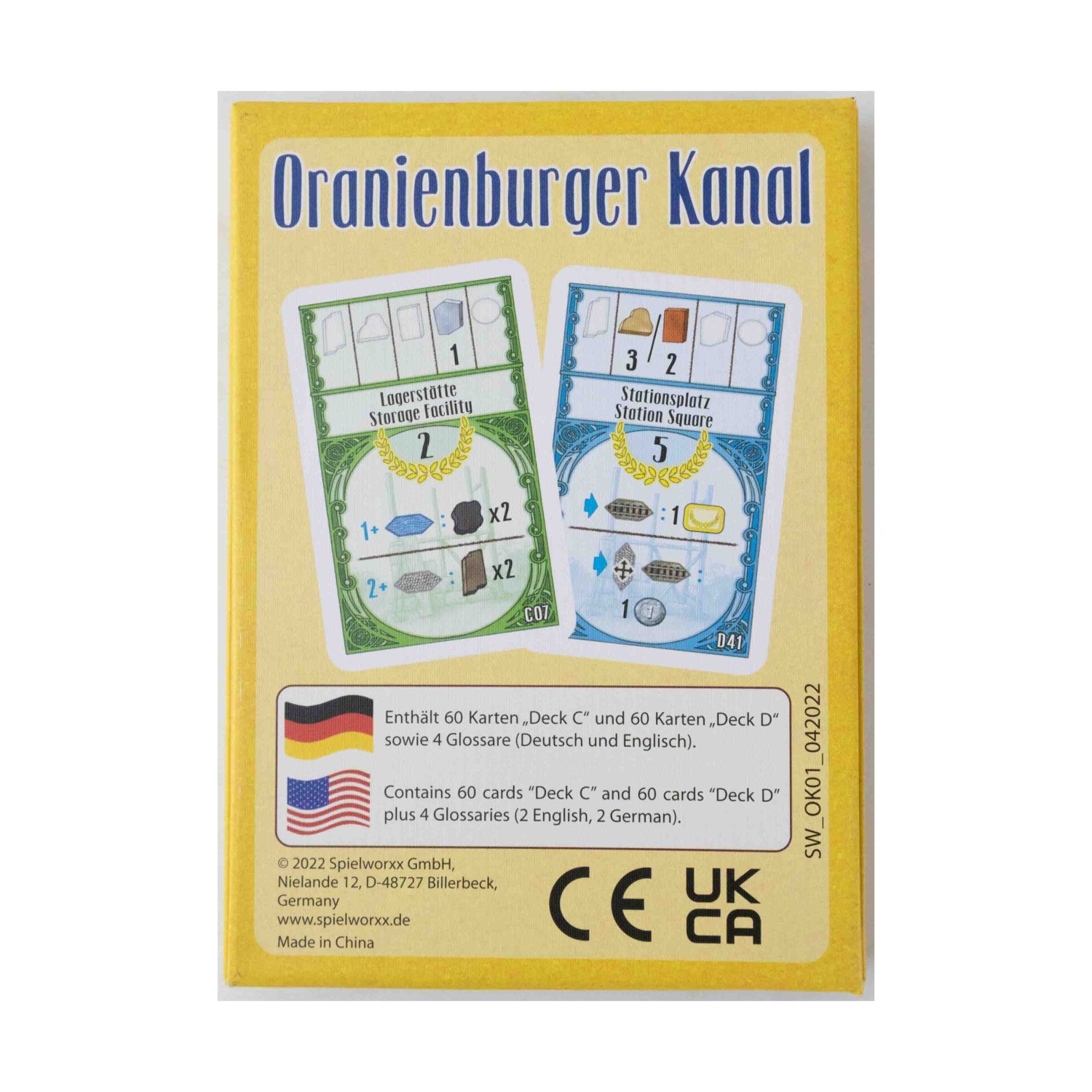 Spielworxx Boardgame Oranienburger Kanal Expansion 2 (German/English Ed) Box NM