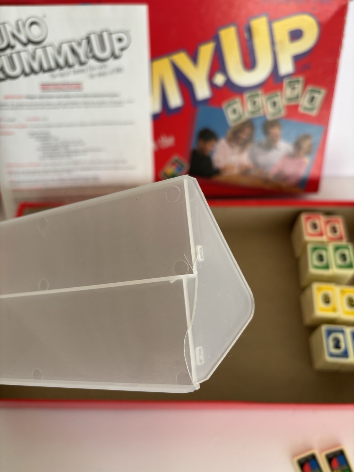 Uno Rummy Up Game Fun Of Rummy Tiles 1993 READ