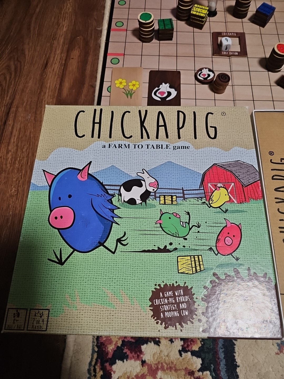Chickapig Farm To Table Board Game. 2-4 Players 8 & Up. 100% Complete