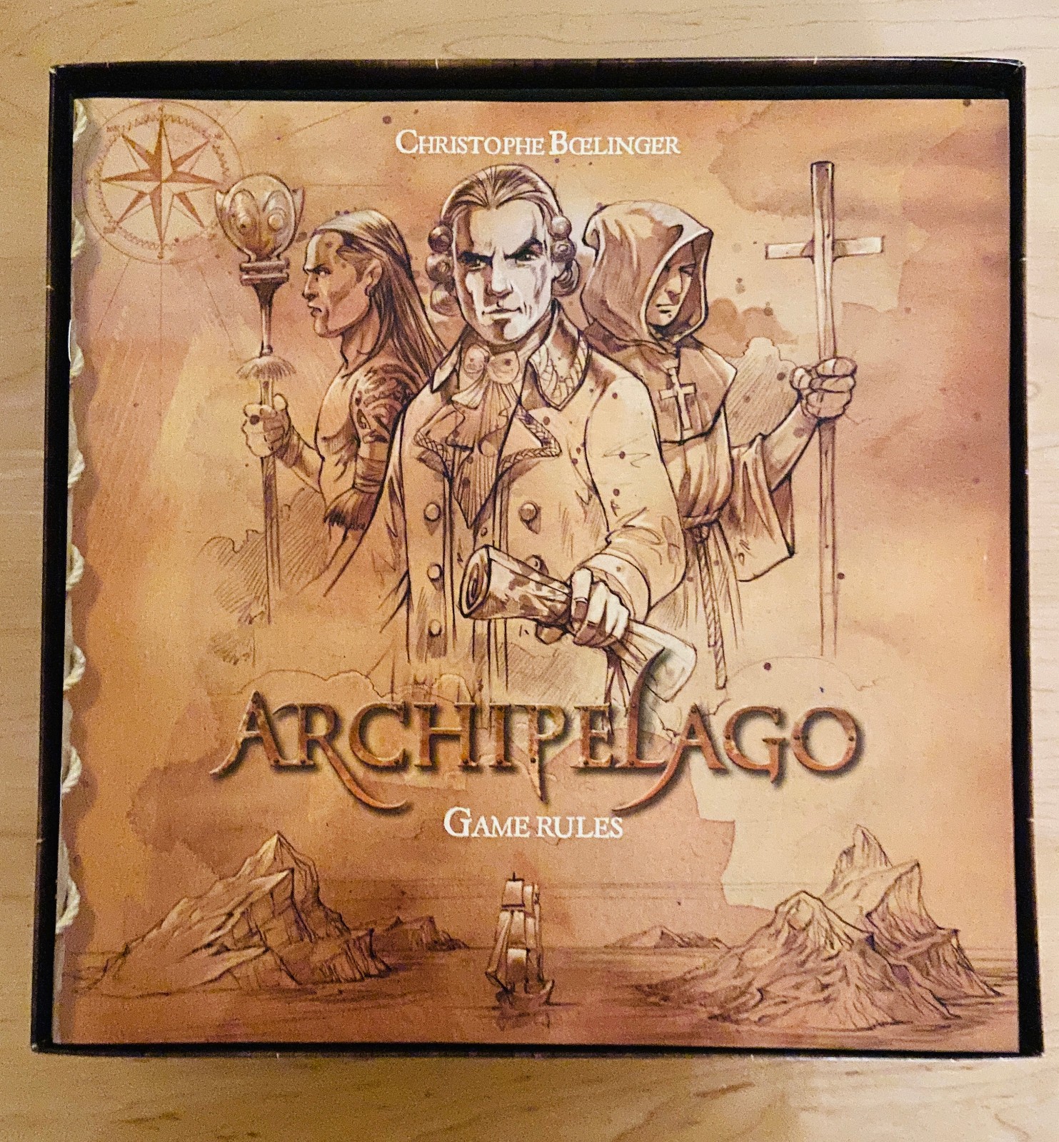 Archipelago Board Game + Solo expansion – RARE, OOP, UNPUNCHED, NM