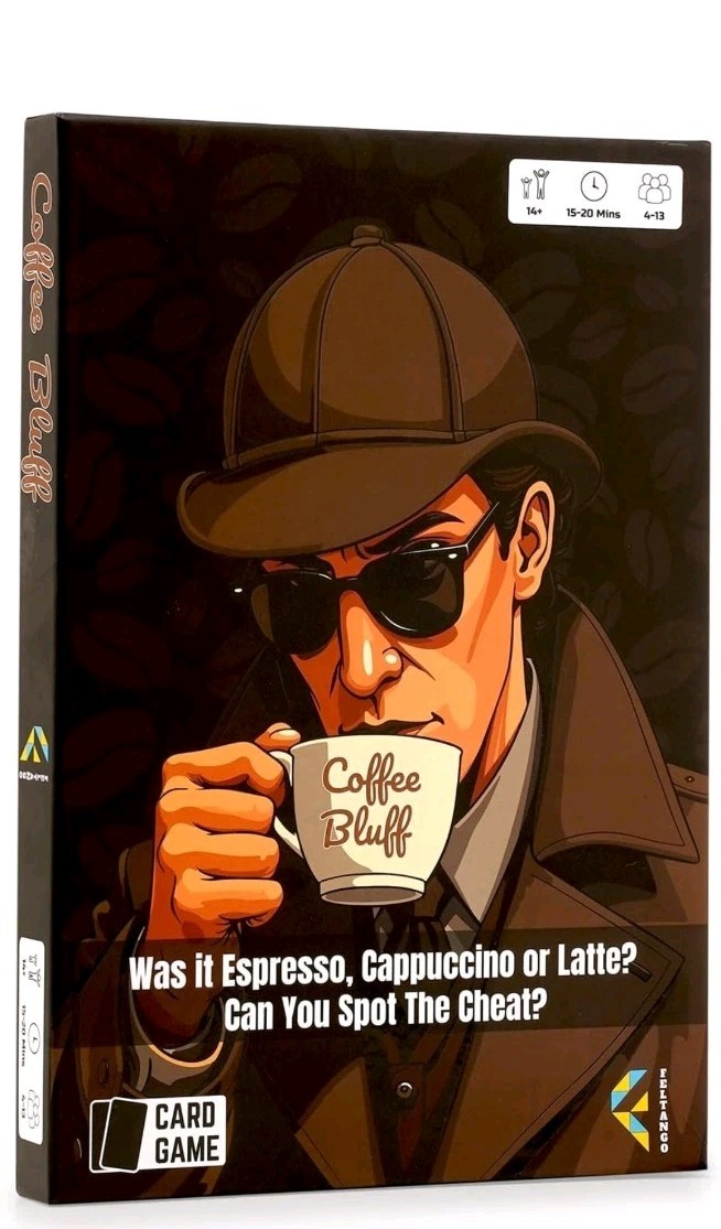 Coffee Bluff, Friends and Family game night companion, Card Games for Adults
