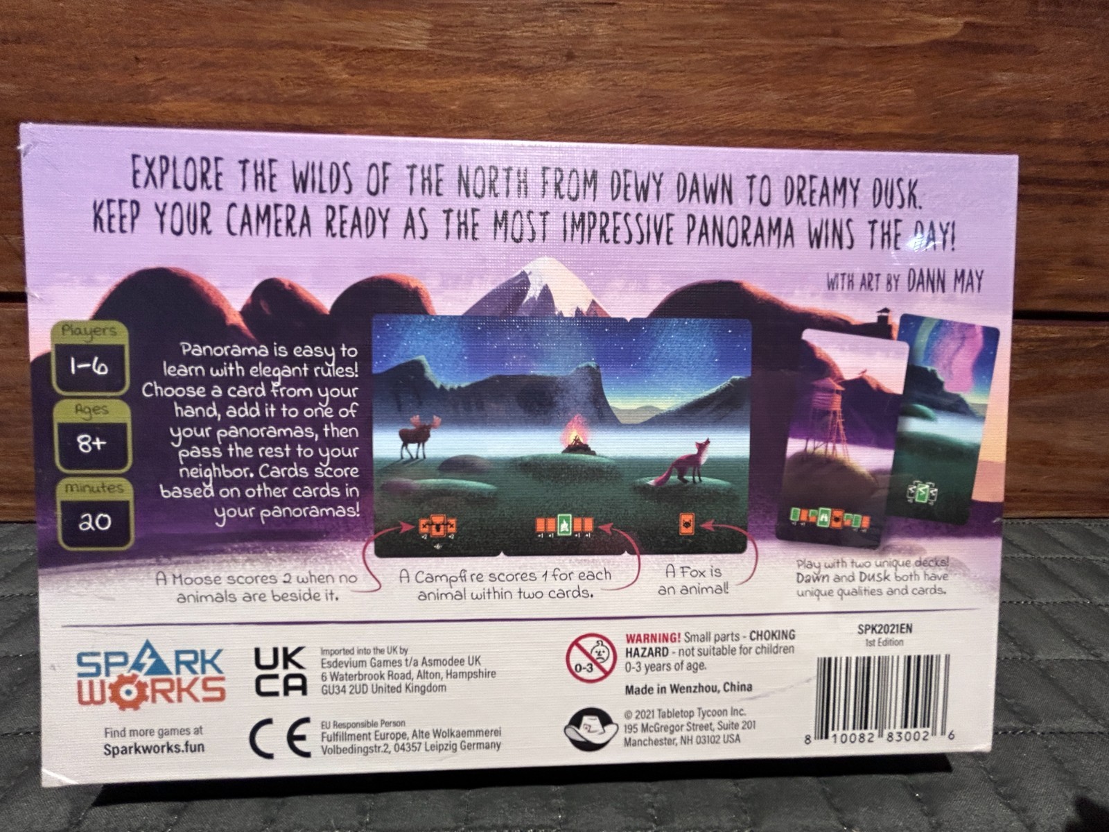 Panorama 2021 Spark Works Board game New In Box 1-6 Players Ages 8+ 20 Min game