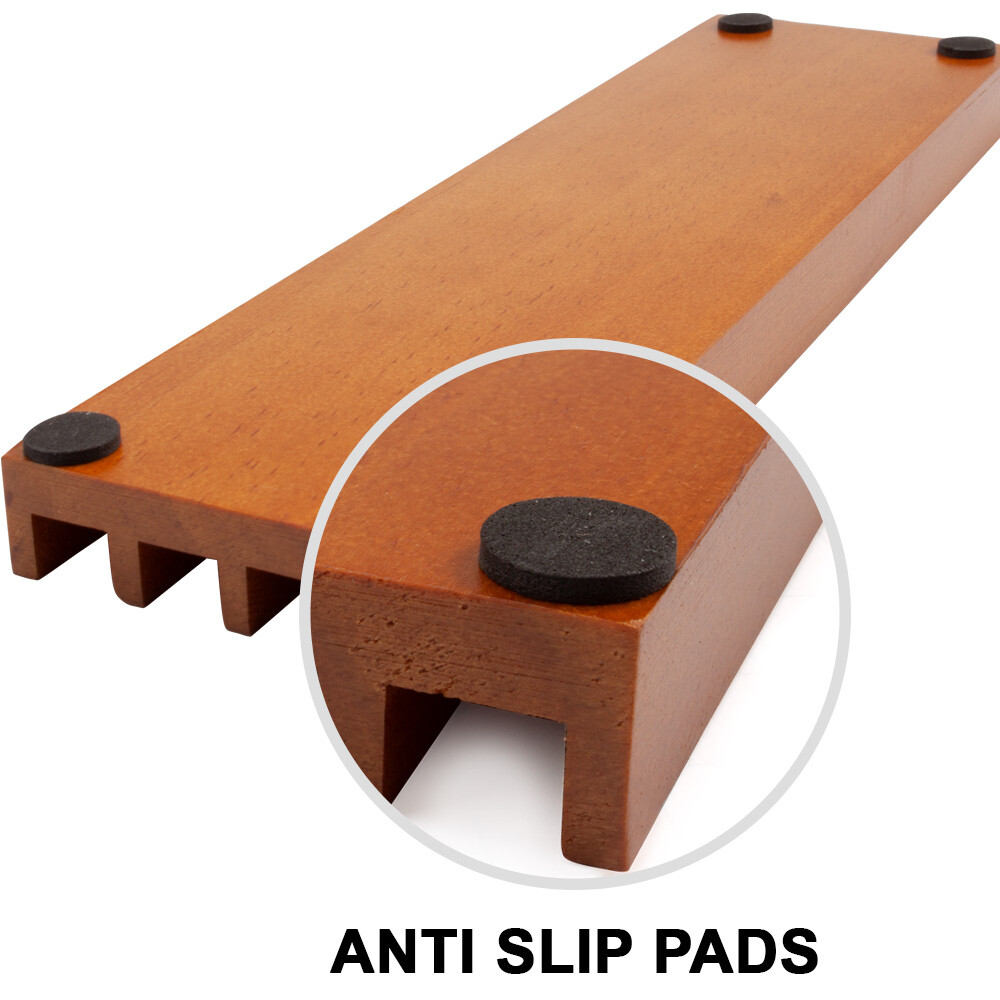 Wooden Domino Racks/Trays/Holders for Mexican Train Dominoes Games (Set of 4)