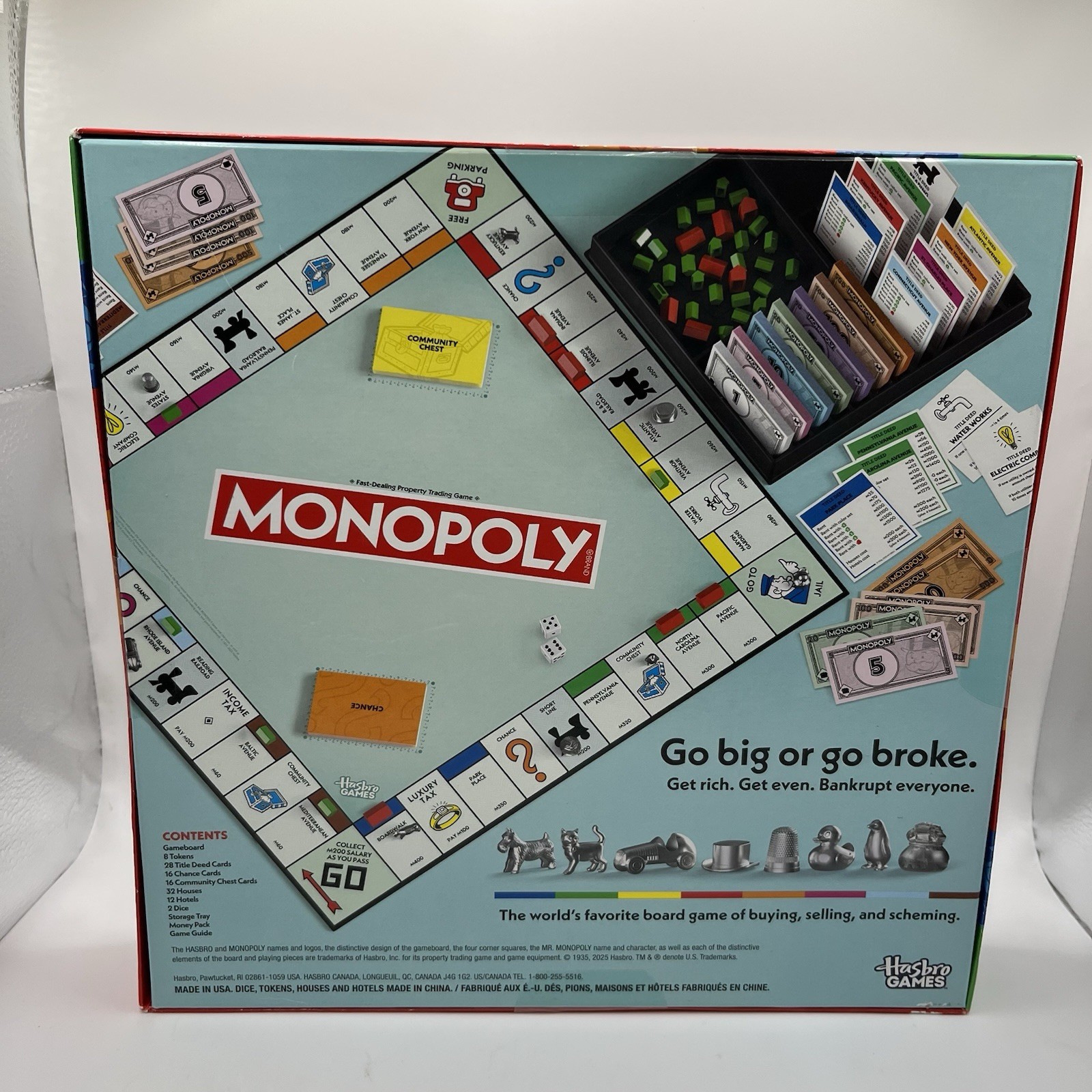 Monopoly Classic Board Game Hasbro Parker Brothers New