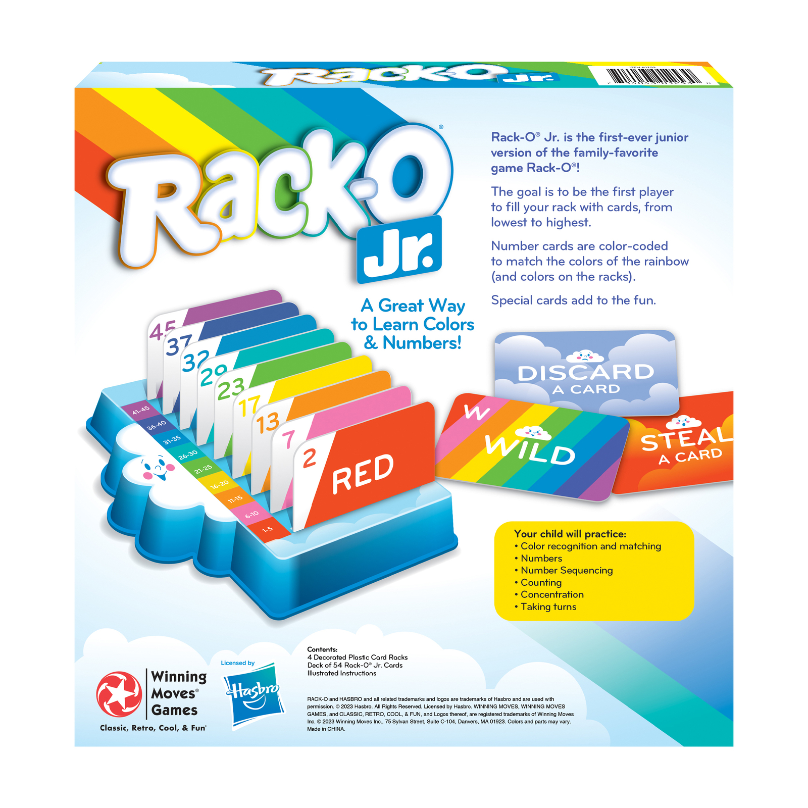 New – Winning Moves Rack-O Jr. – Ages 4+ | 2-4 players