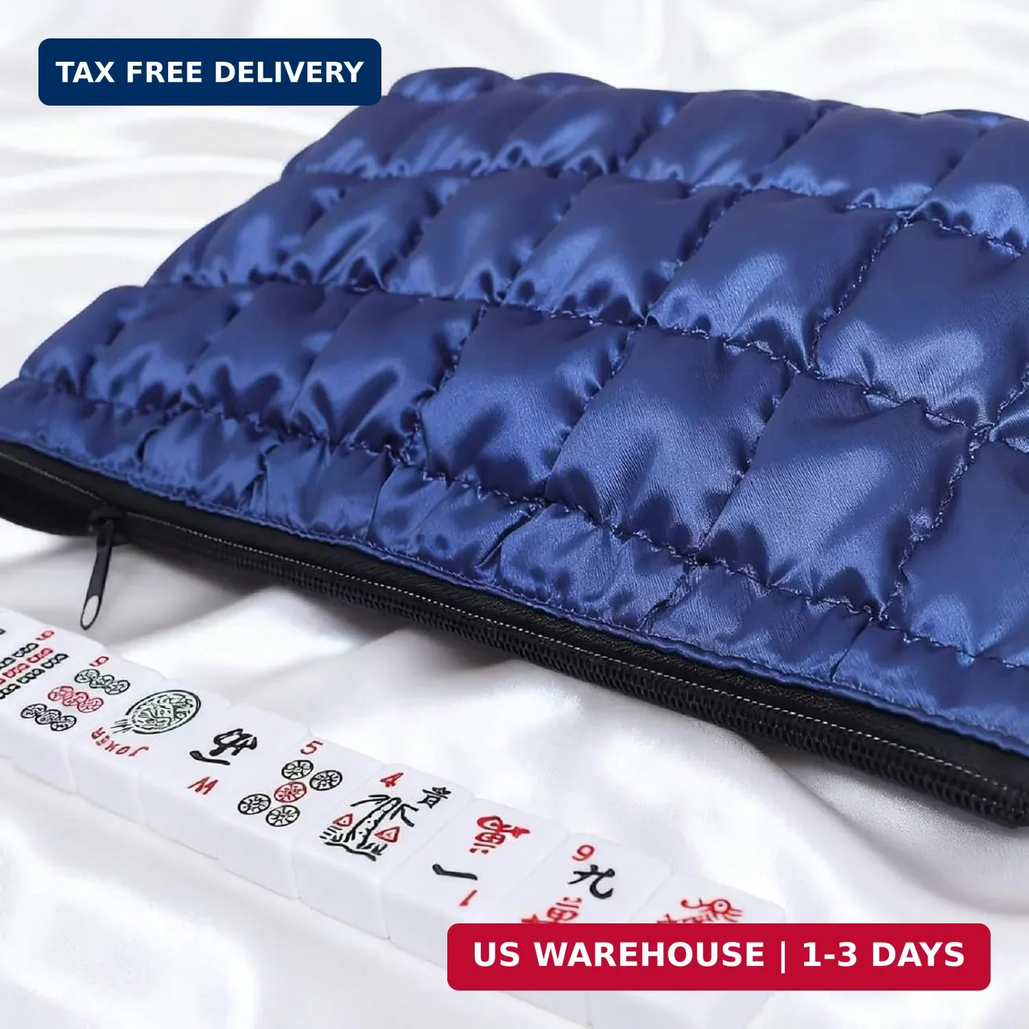 Jongyance Empty Mahjong Tiles Bag, Thickened Mahjong Bag for 166 American Mahjon