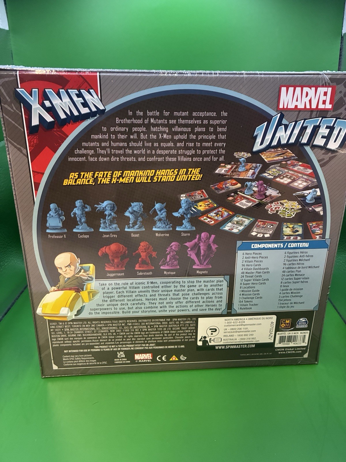 Marvel United X-Men Board Game – Sealed New CMON Heroes Strategy Game NIN RARE!!