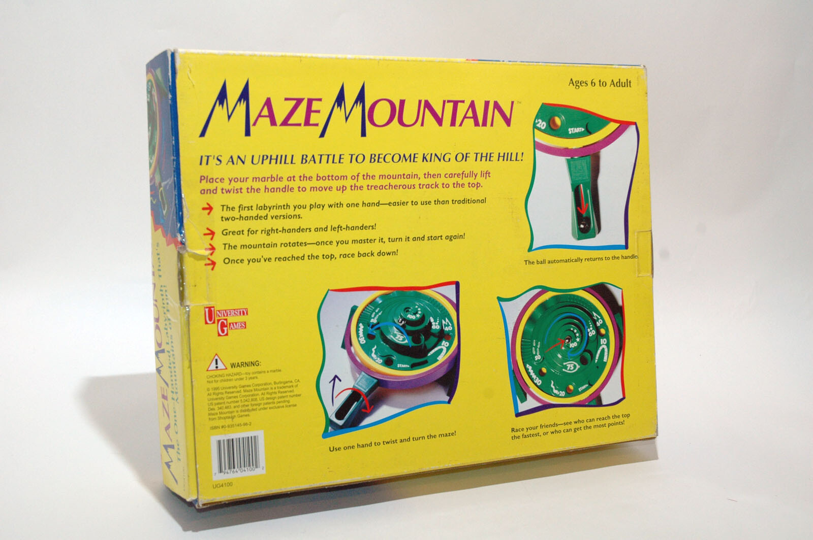 Maze Mountain One Handed – Labyrinth Game University Games 1995