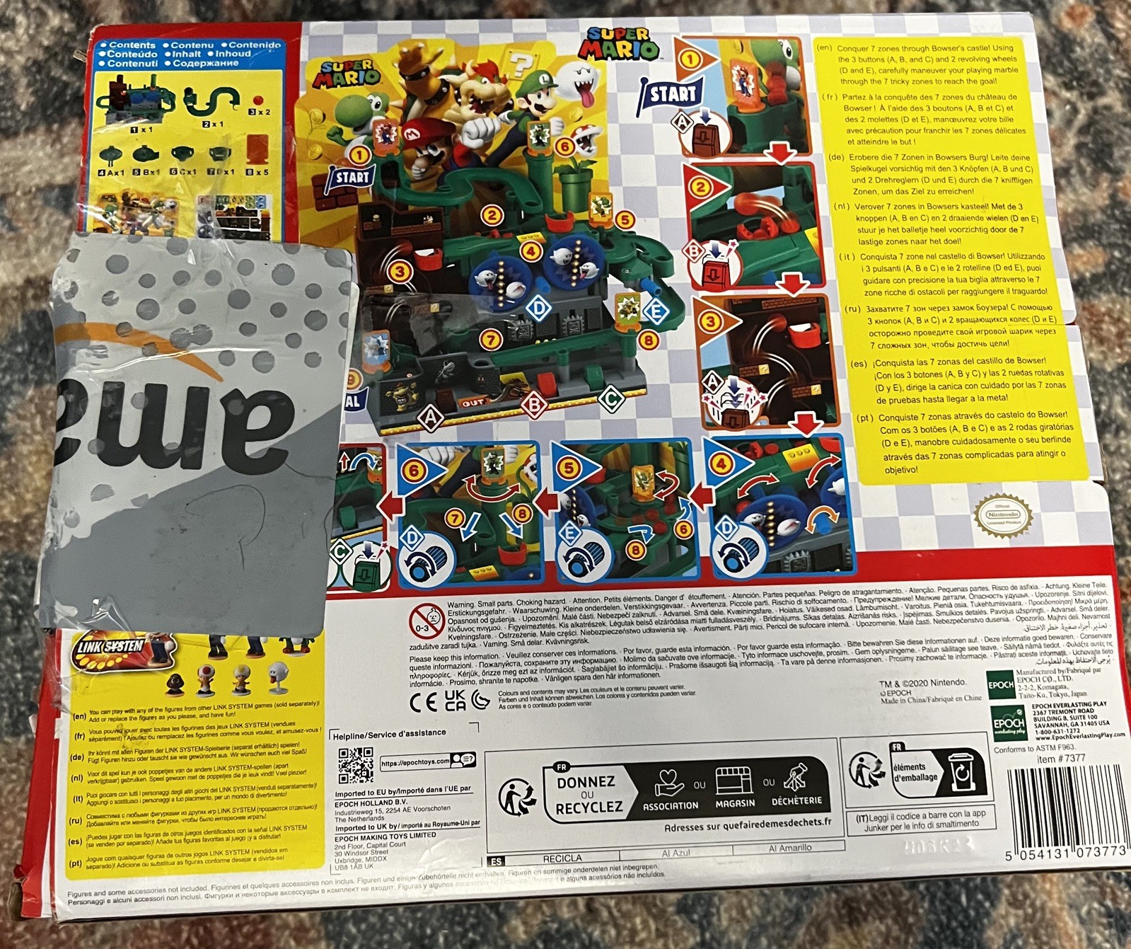 EPOCH Super Mario Adventure Game DX – Tabletop Skill and Action Game