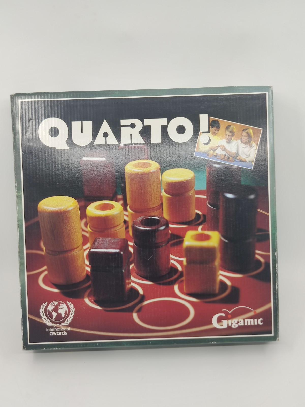 QUARTO Wooden Board Block Strategy Board Game – 100% Complete – 1991 Gigamic