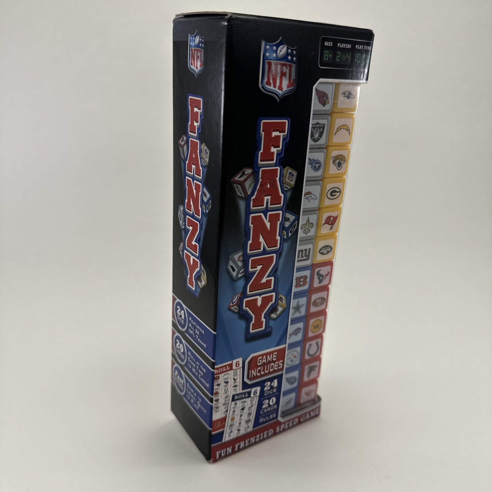 NEW NFL Football Fanzy Dice Card Game Fun Frenzied Speed Fast Paced Masterpieces
