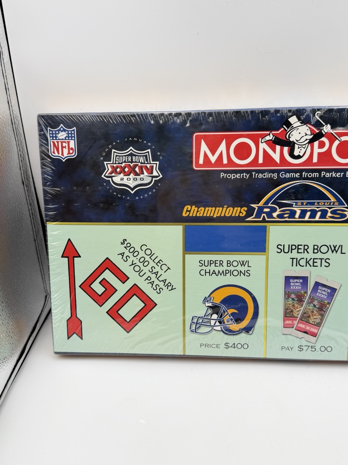Sealed 2000 St Louis Rams Champions Edition Monopoly NFL Super Bowl XXXIV 34