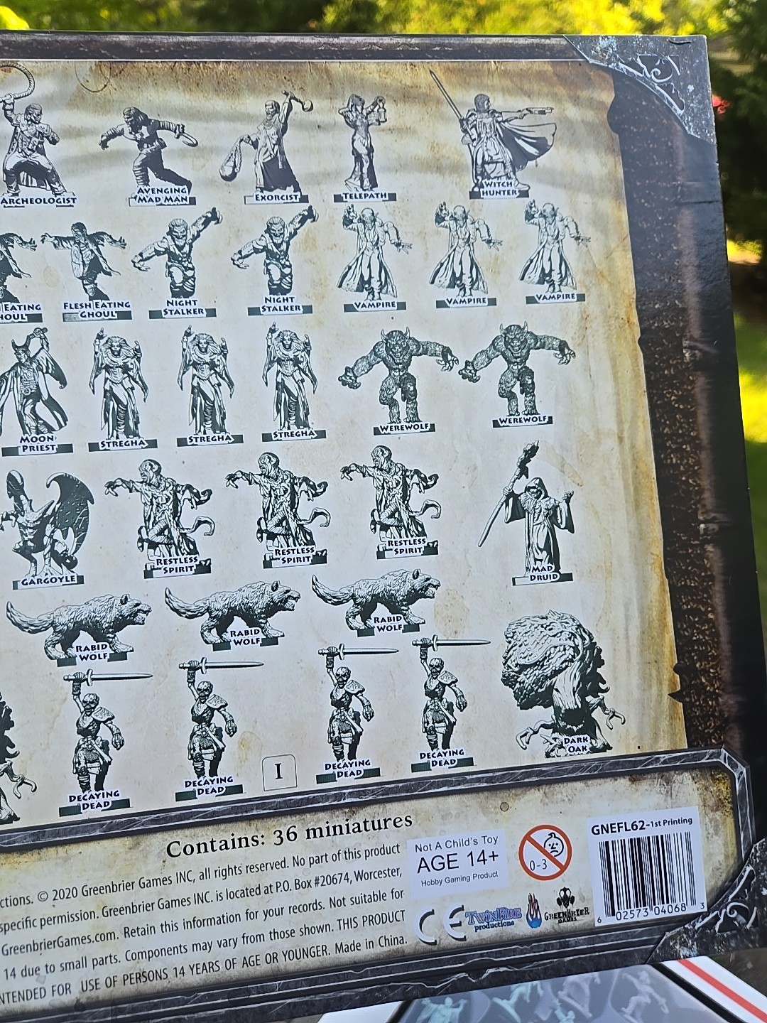 Folklore The Affliction Core Set Miniature Bestiary Volume I, 36 figures