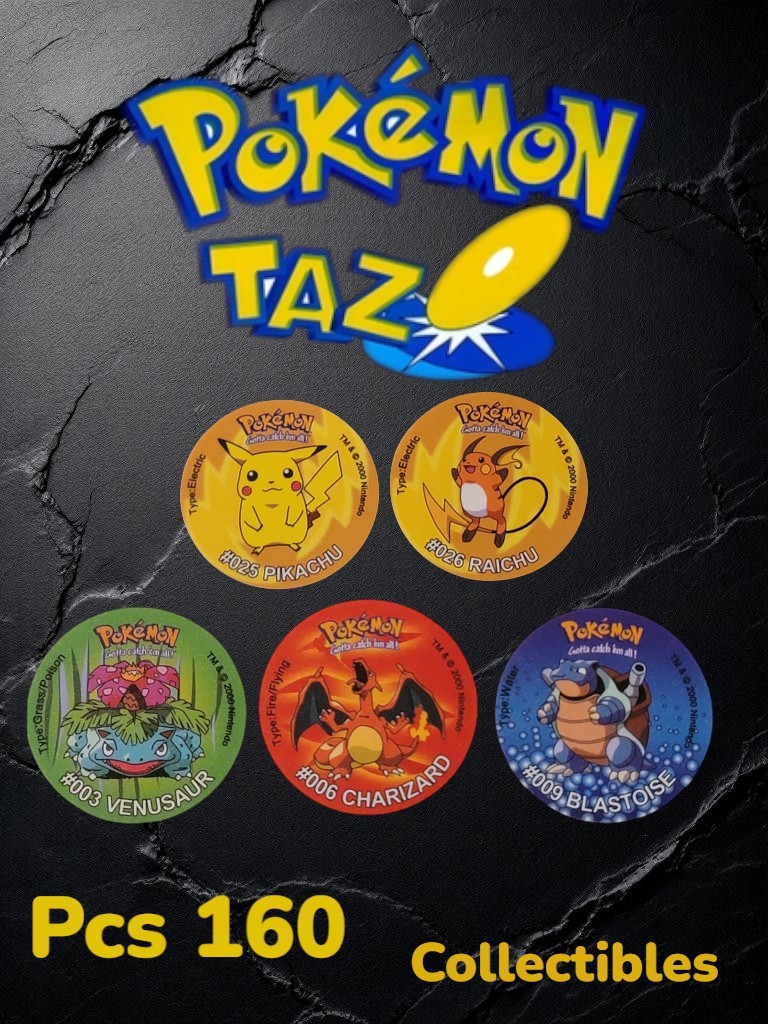Pokemon Tazos 160 Generation 1