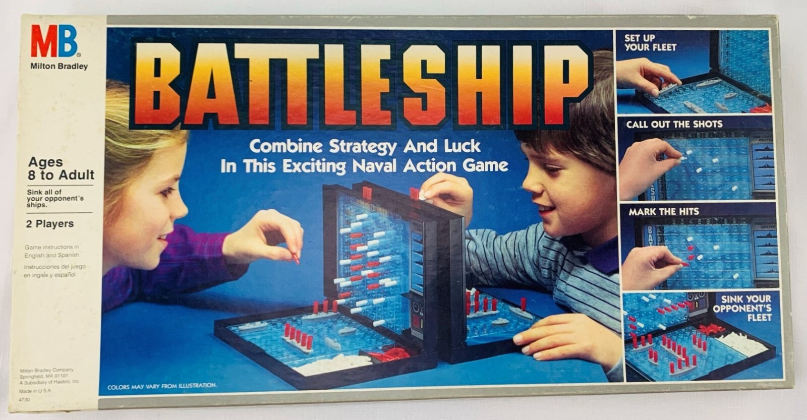 1981 Battleship Game by Milton Bradley Complete in Good Condition FREE SHIPPING