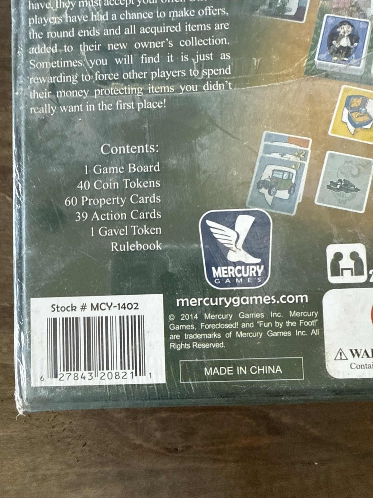 Foreclosed Board Game – Mercury Games New & Sealed