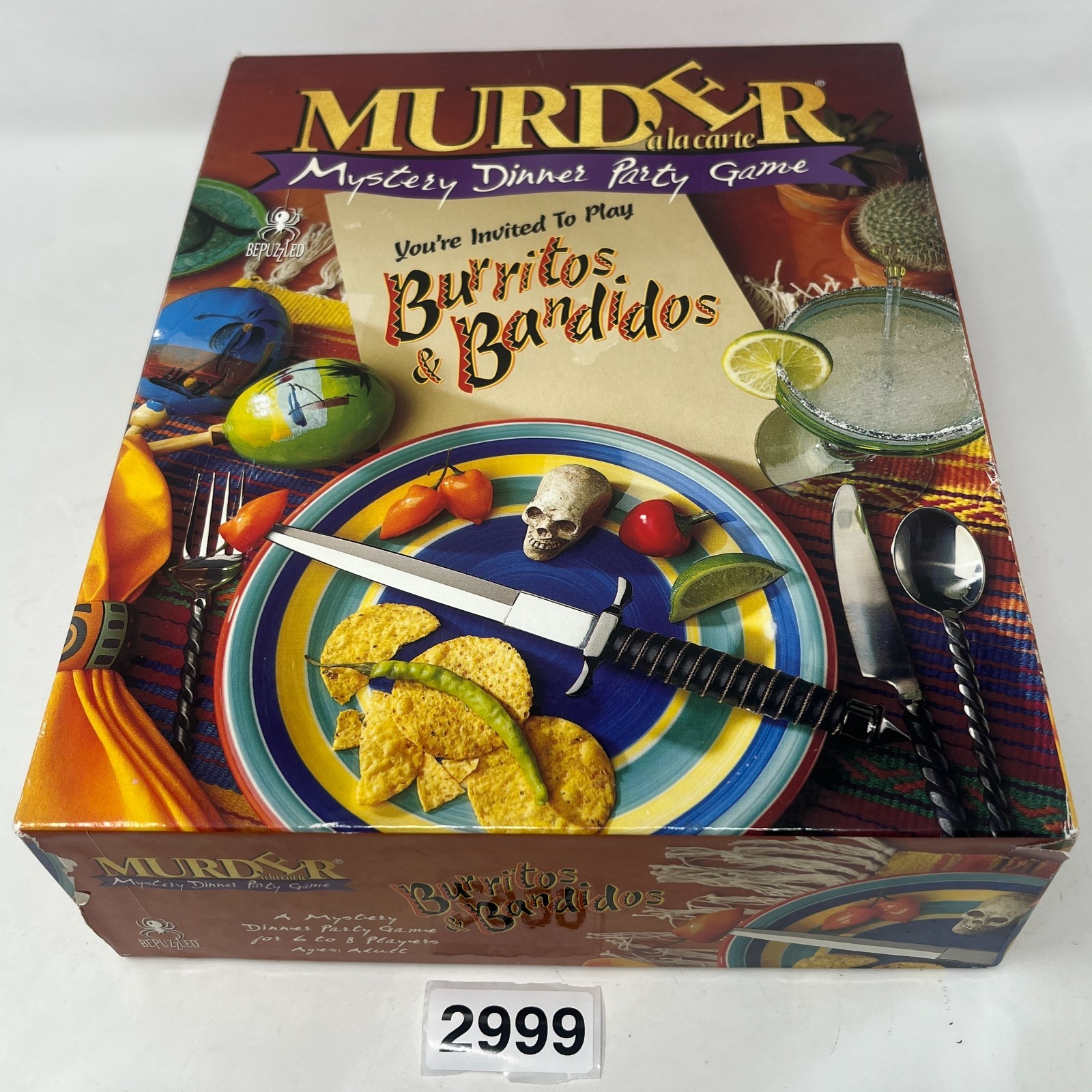 Burritos & Bandidos Murder Mystery Dinner Party Game 1996 Complete Vintage