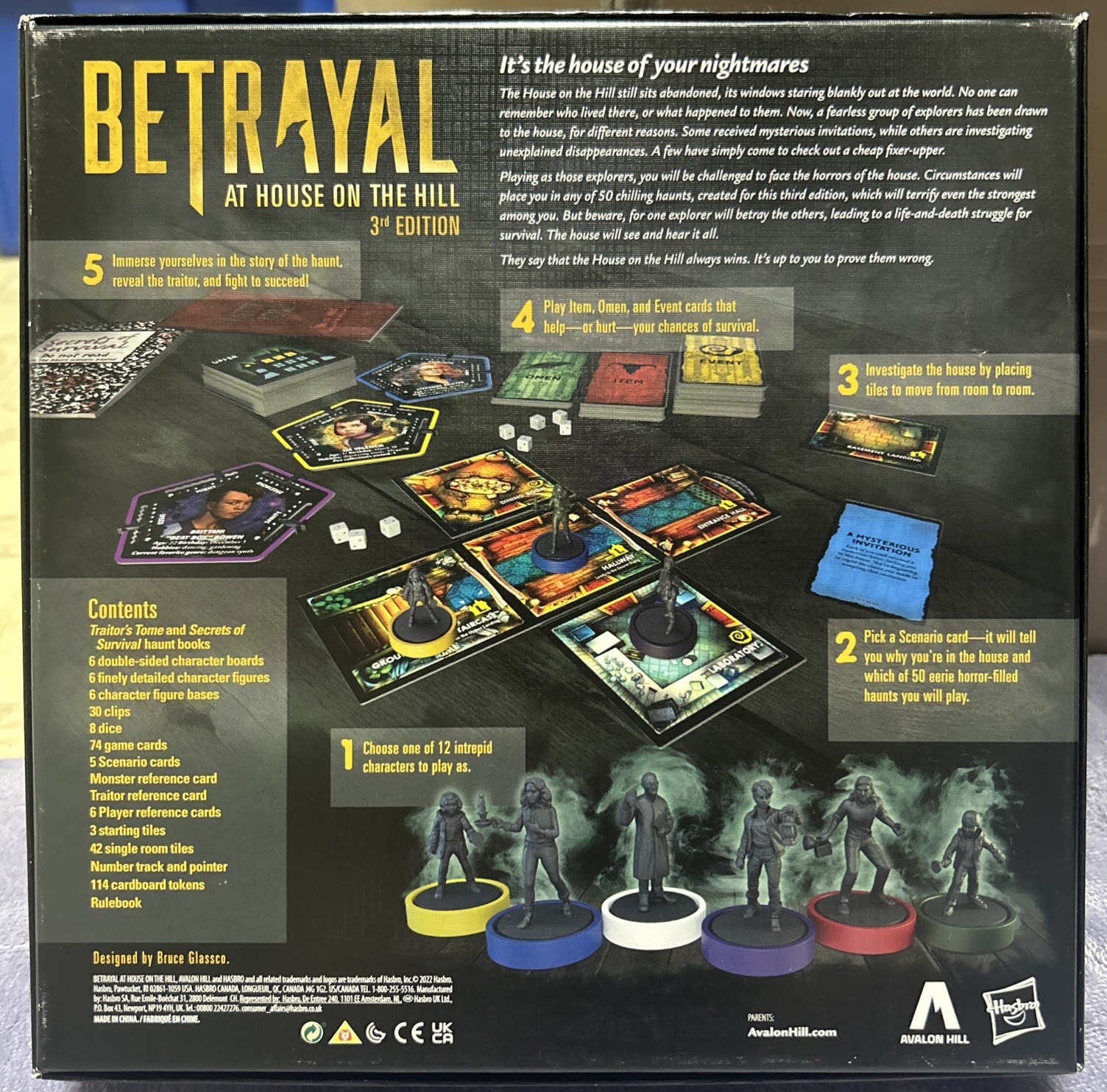 Avalon Hill Betrayal at House on the Hill 3rd Edition 100% Complete EXCELLENT!