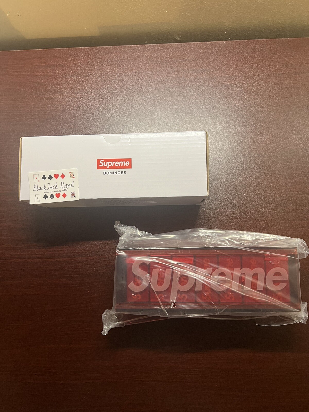 Supreme Aluminum Domino Set Red FW22 – In Hand – FREE SHIPPING