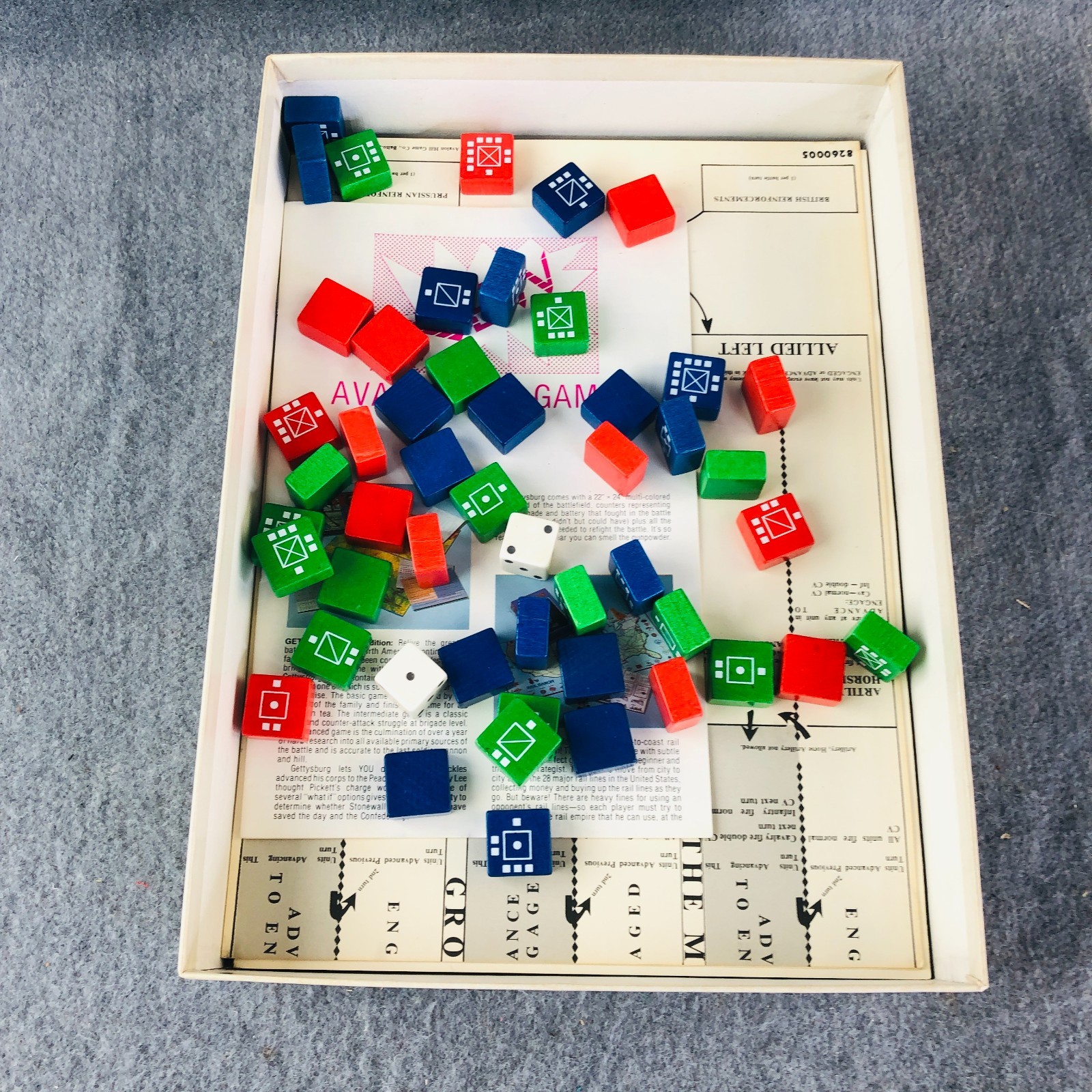 Napoleon The Waterloo Campaign Game by Avalon Hill 1978 Baltimore MD USA
