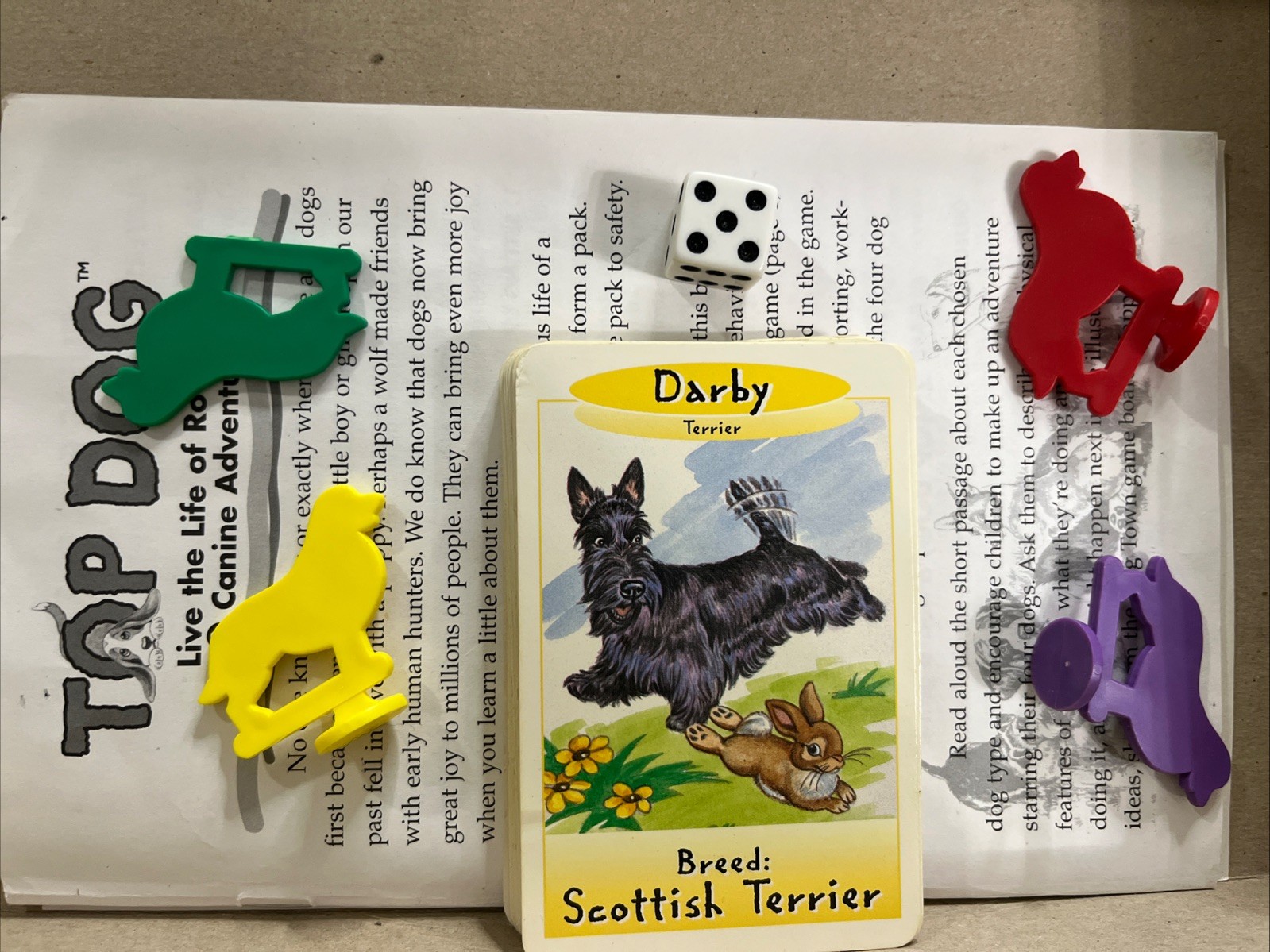 Top Dog Board Game COMPLETE Aristoplay Vintage 1995 Kids Family Animal Adventure