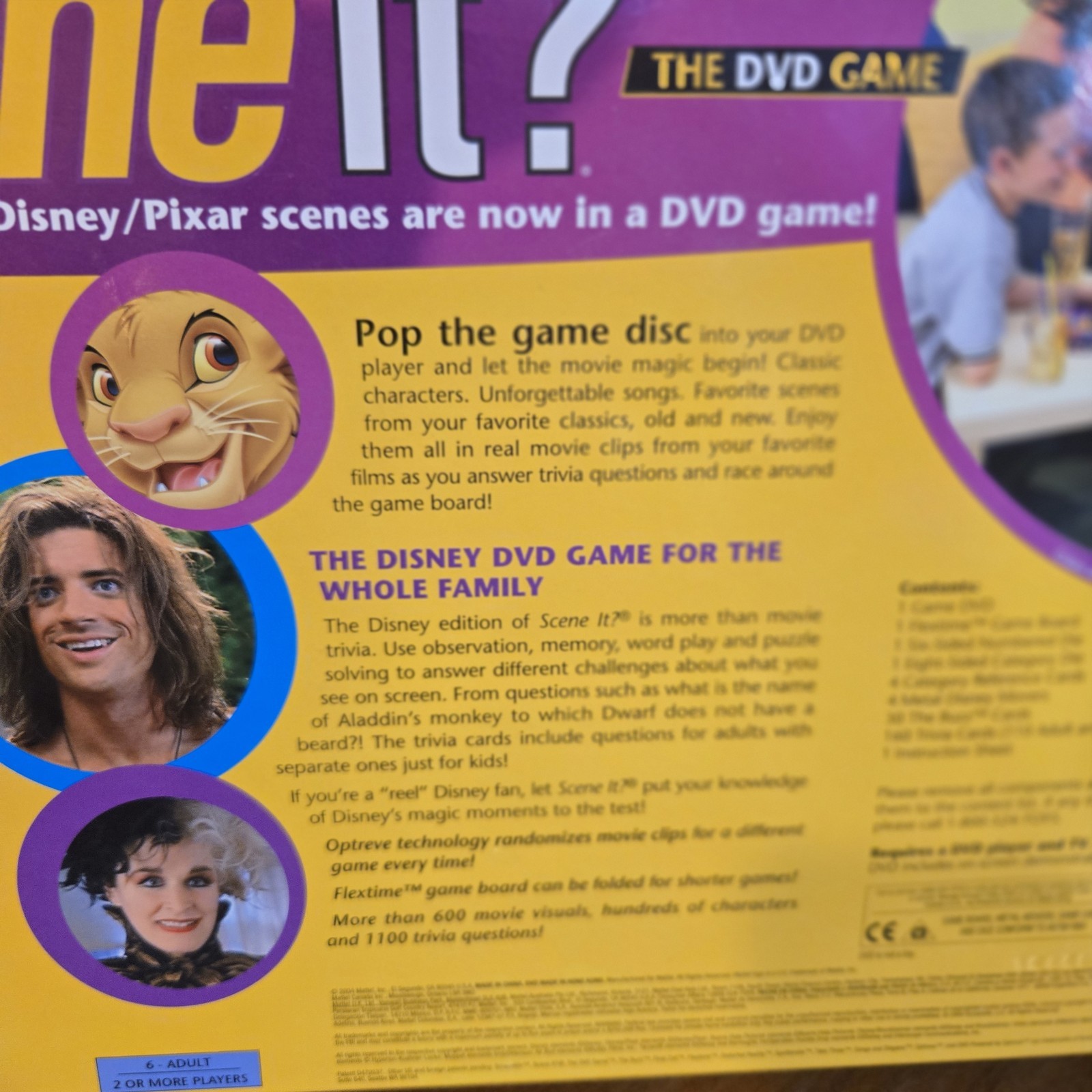 Disney Scene It DVD Game COMPLETE ScreenLife 2004 Pixar Movies Trivia