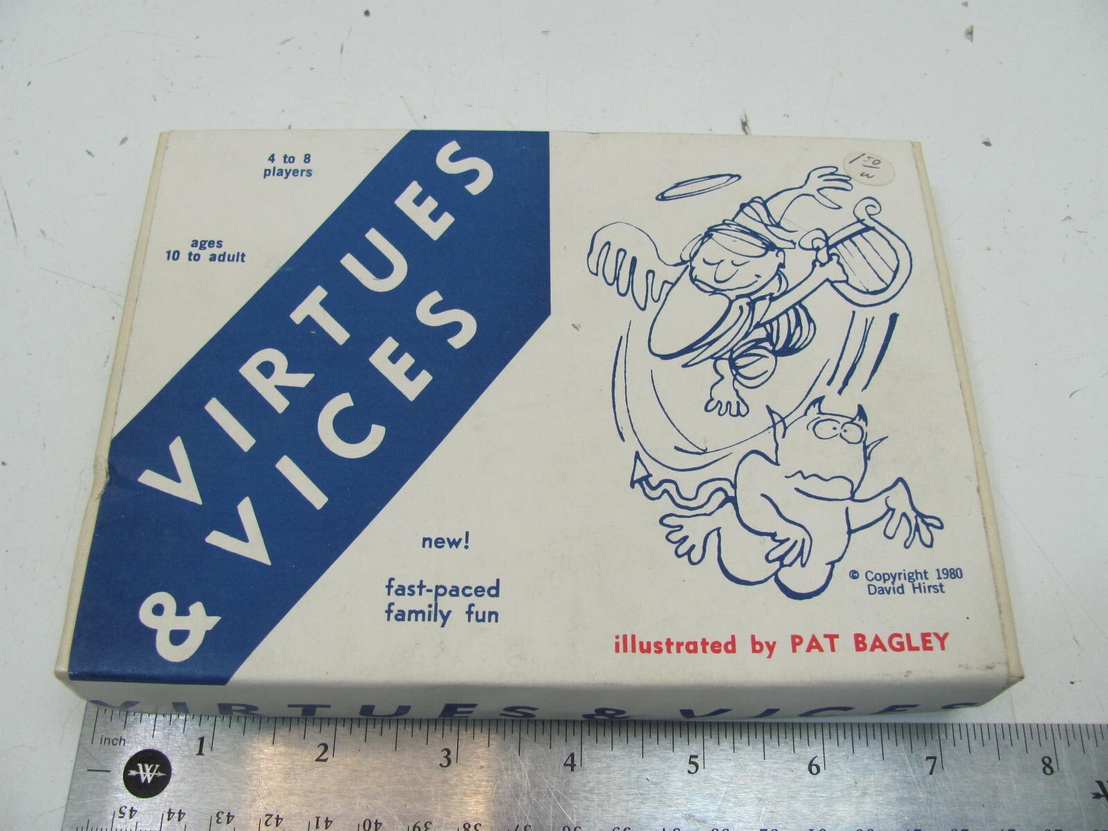RARE SALT LAKE TRIBUNE PAT BAGLEY BOARD GAME VIRTUES AND VICES NOS 1980