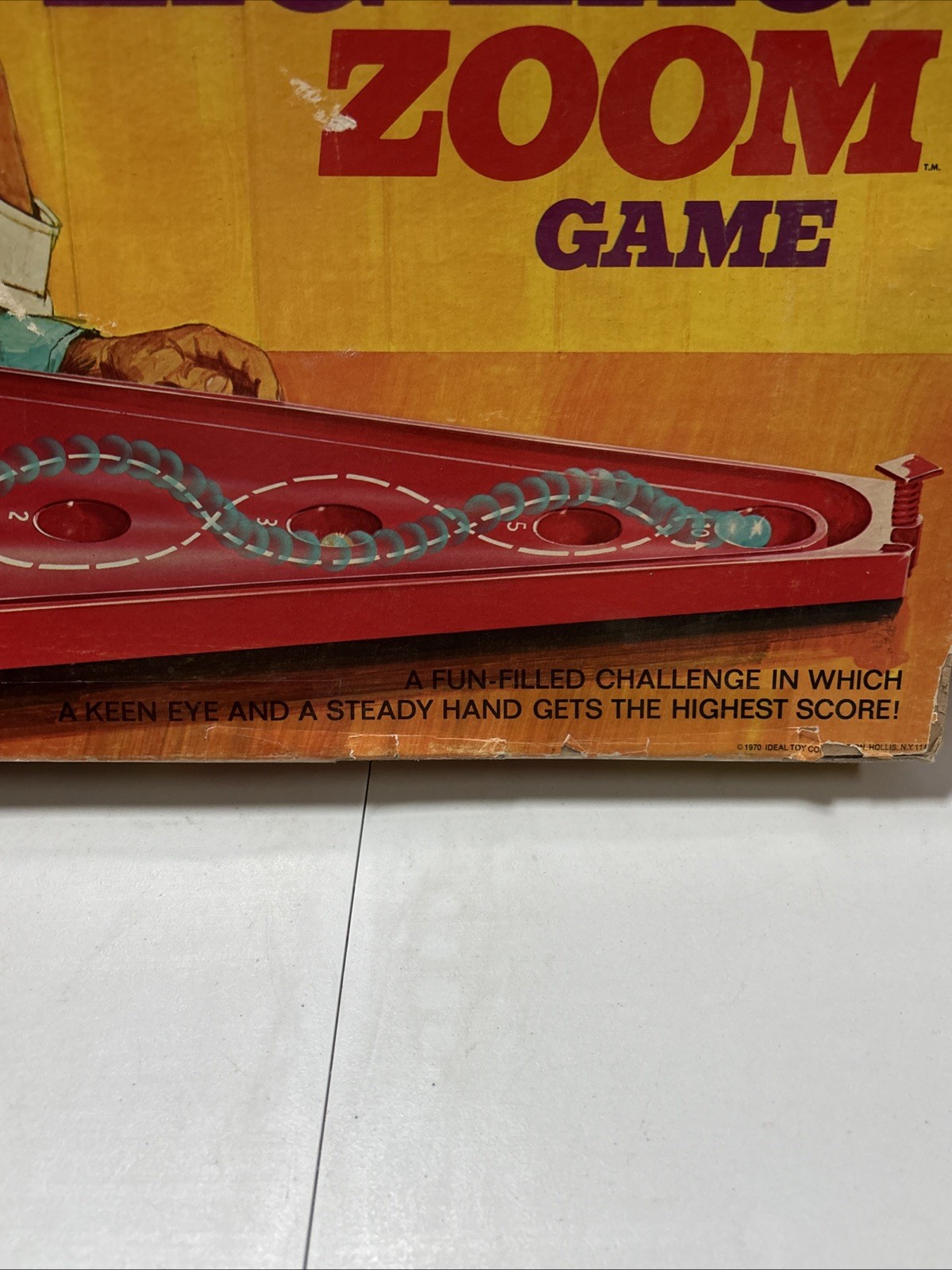 Zig Zag Zoom Game By Ideal Vintage EUC Skill/Action Game 1970, Complete